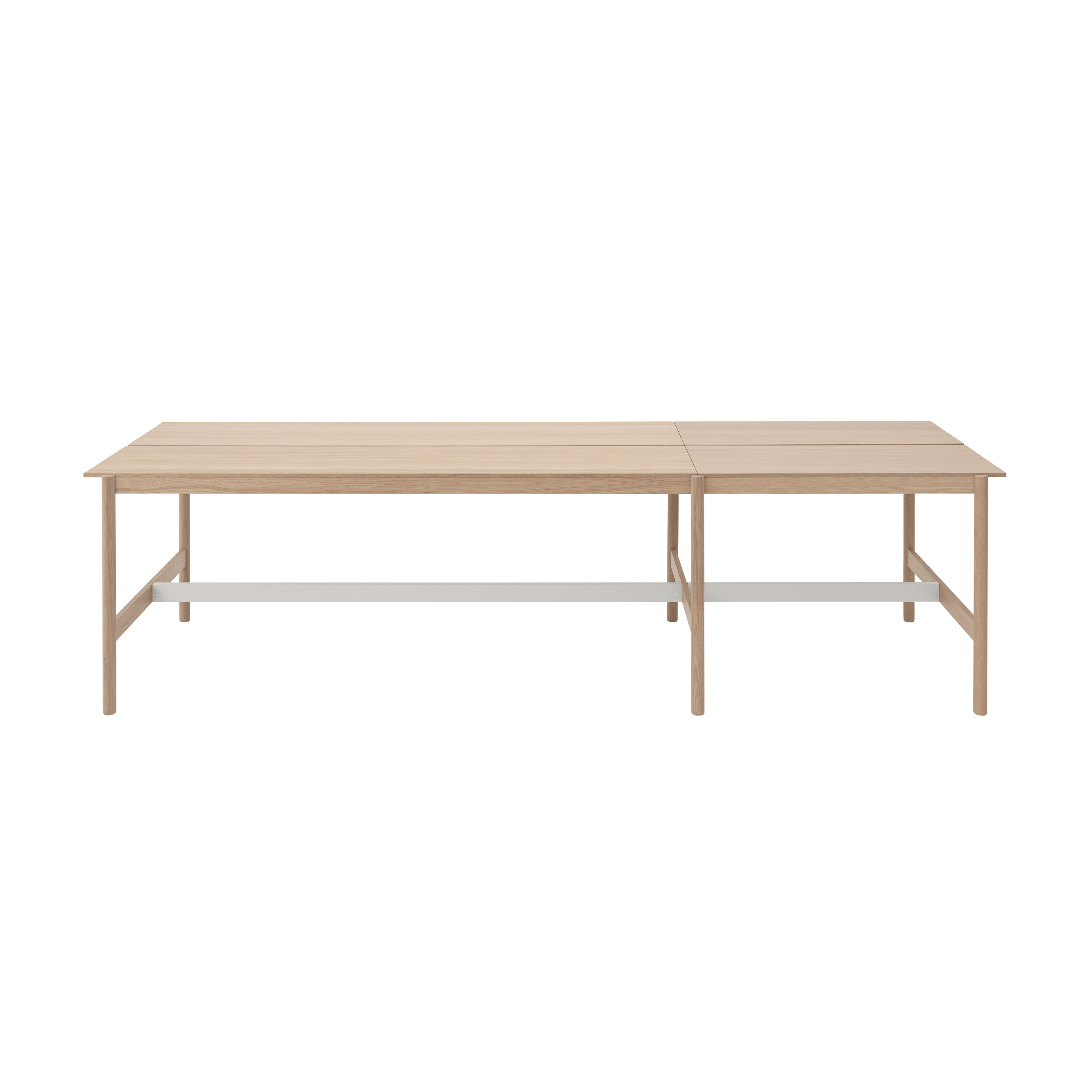 Bürotisch LINEAR SYSTEM HIGH - KONFIGURATION 1 Eichenfurnier