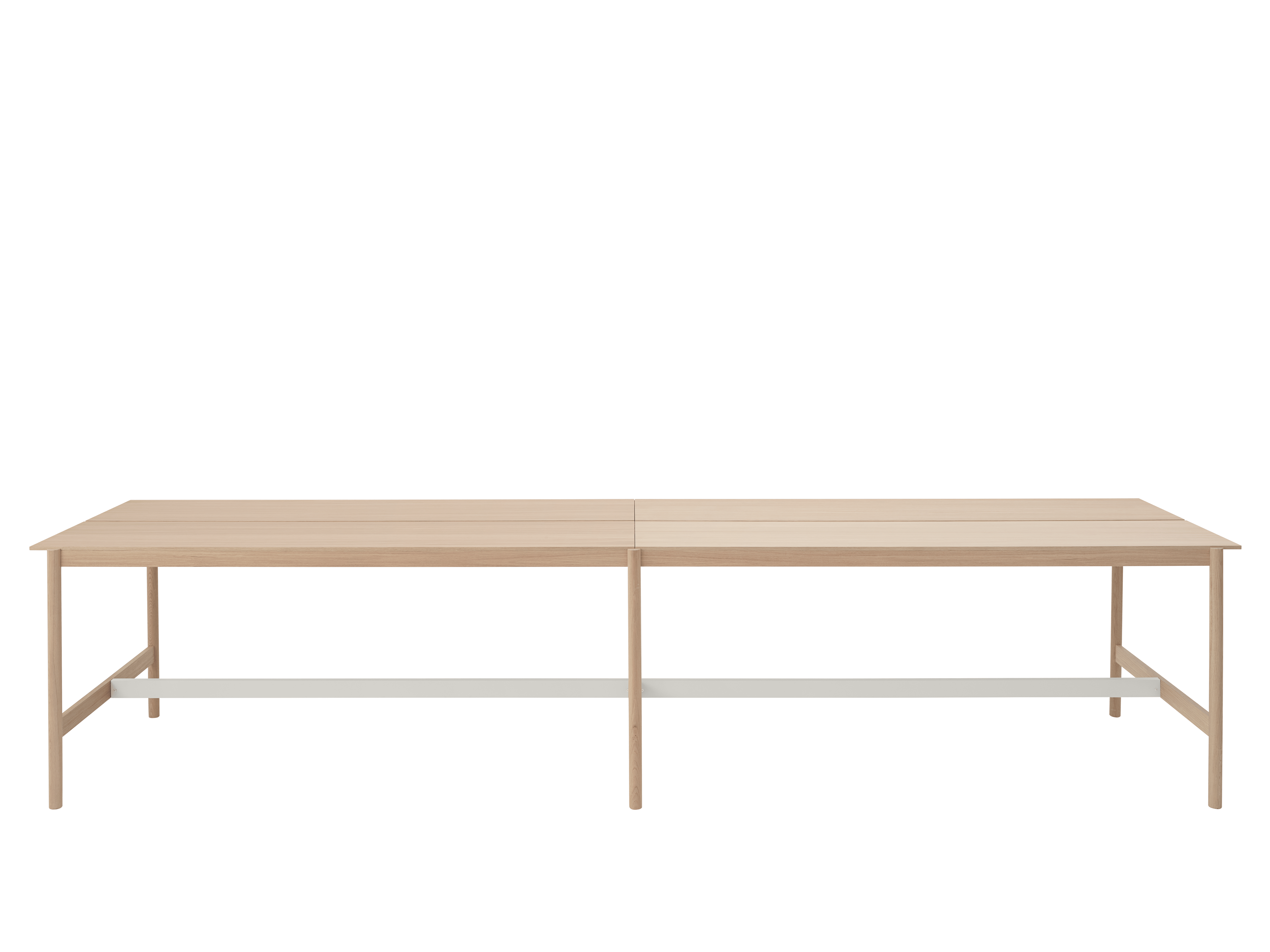 Bureau tafel LINEAR SYSTEM HIGH - CONFIGURATIE 2 eikenfineer