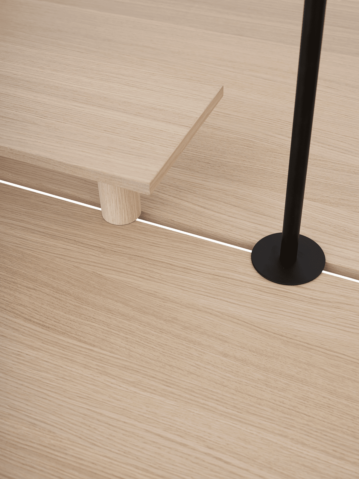 Bureau tafel LINEAR SYSTEM HIGH eikenfineer