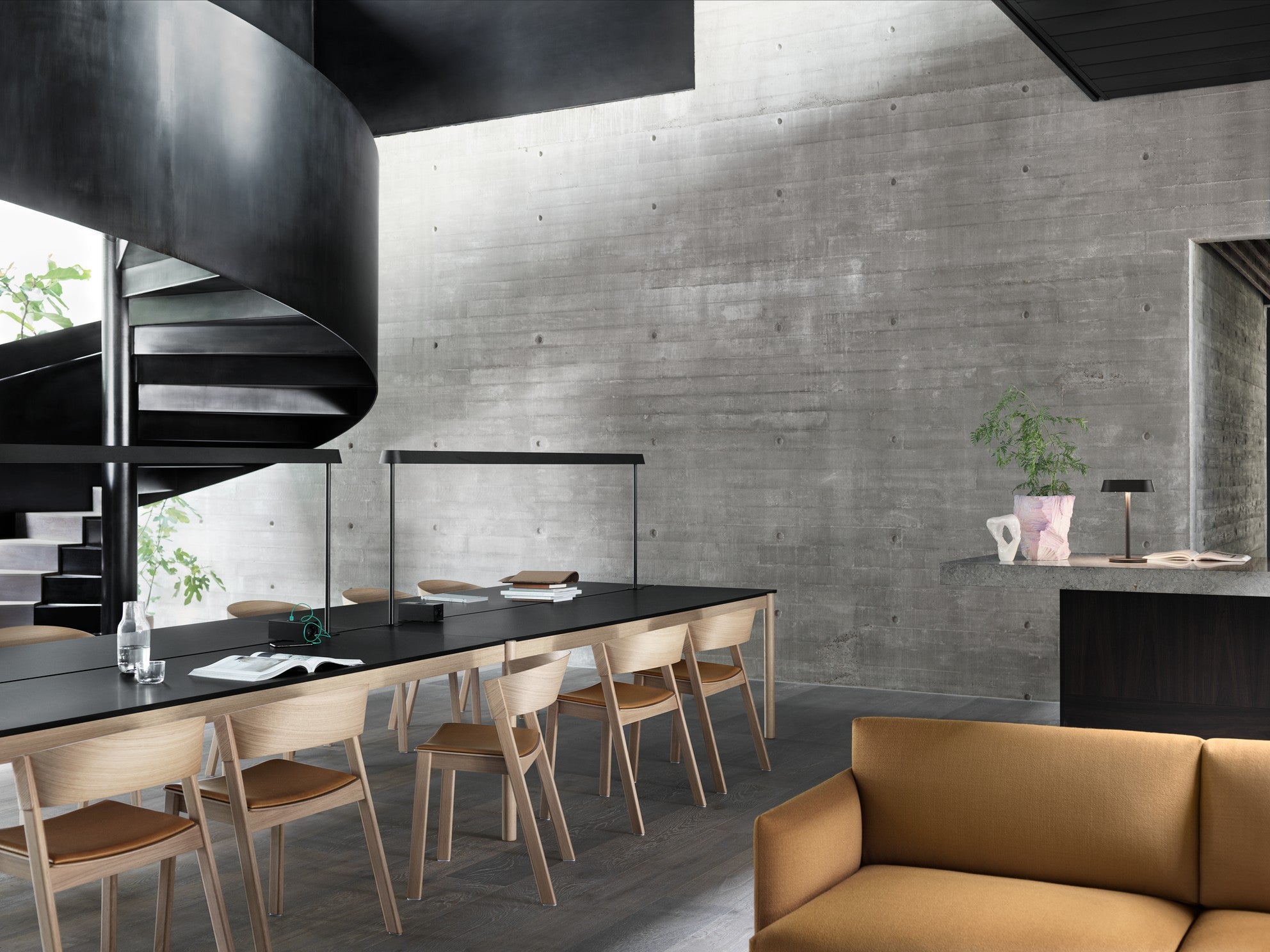 Draagbare lamp LINEAR zwart