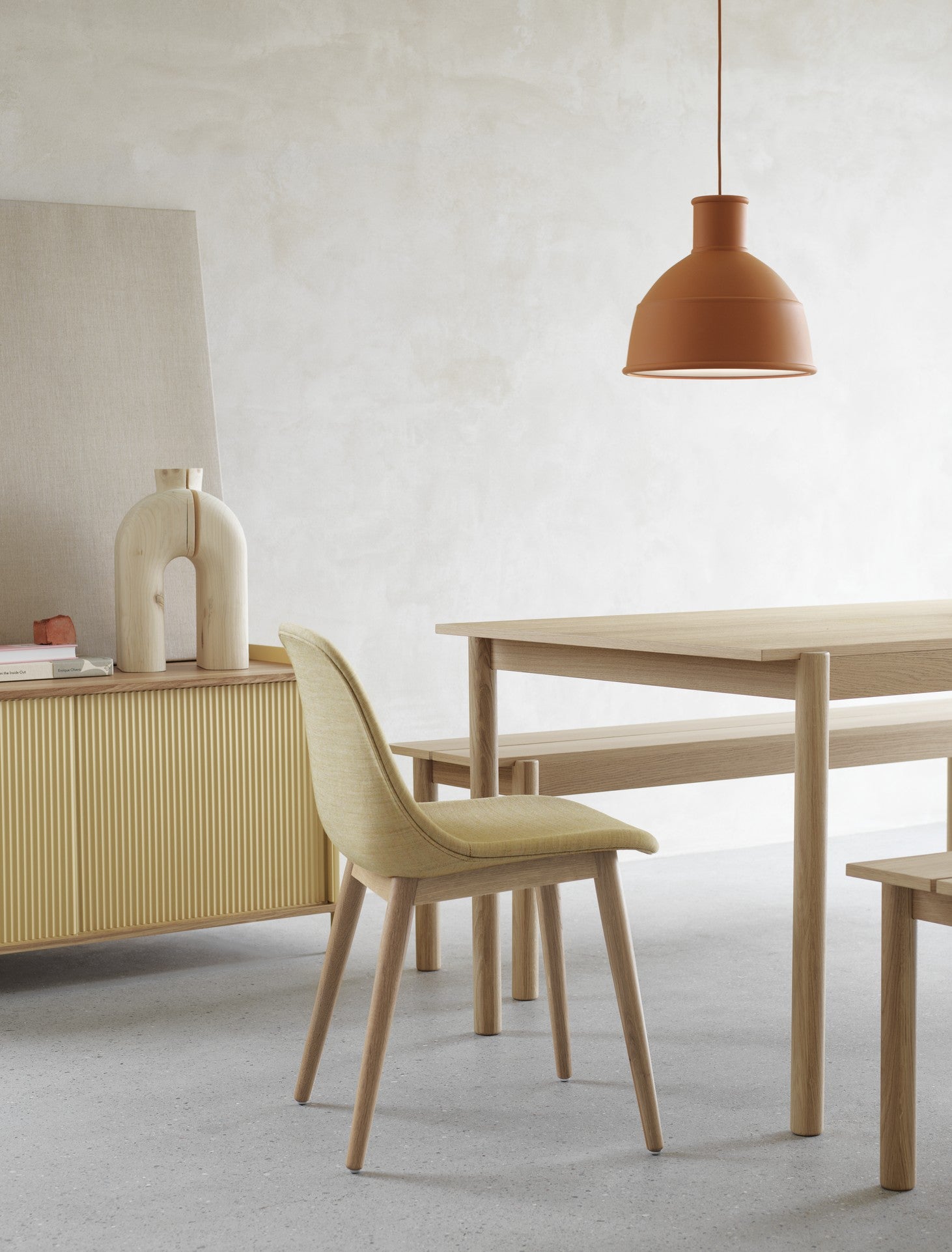 Hanglamp UNFOLD mosterdkleurig