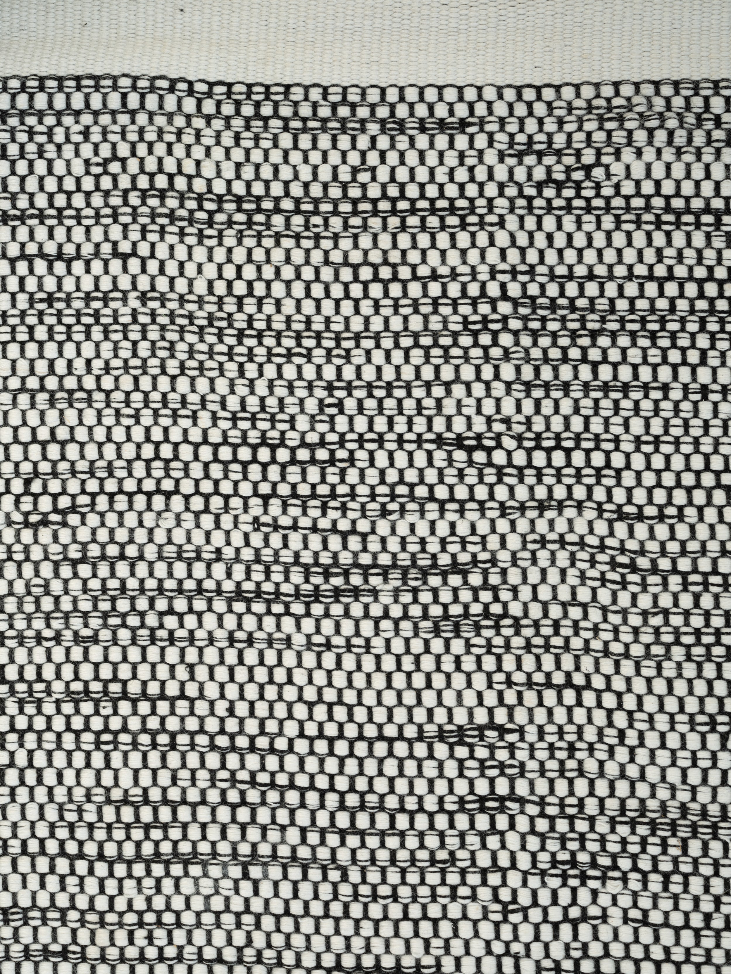 ADONIC MIST Rug - MIXED black with white