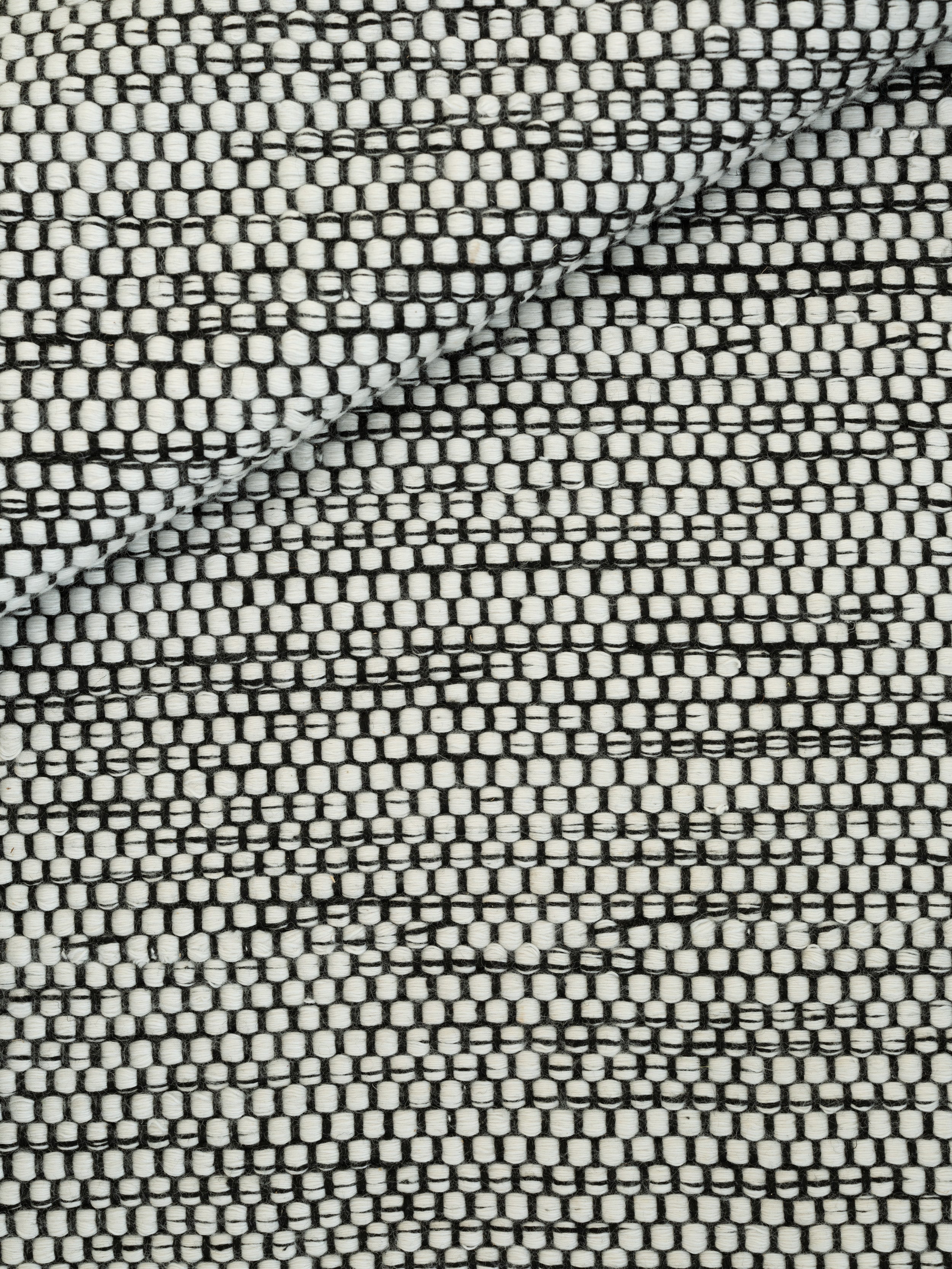 ADONIC MIST Rug - MIXED black with white