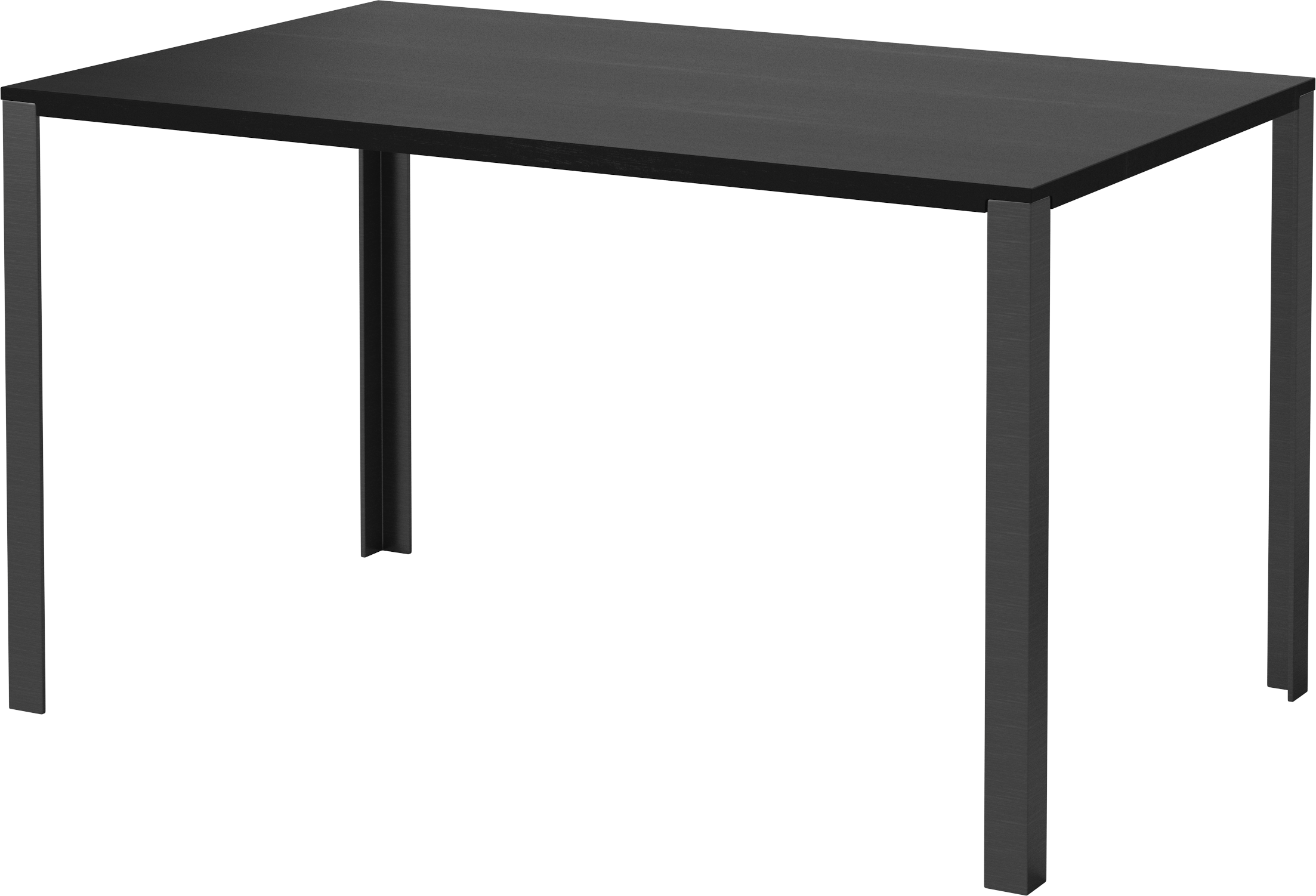 Tafel LINK zwart eikenhout met zwarte basis