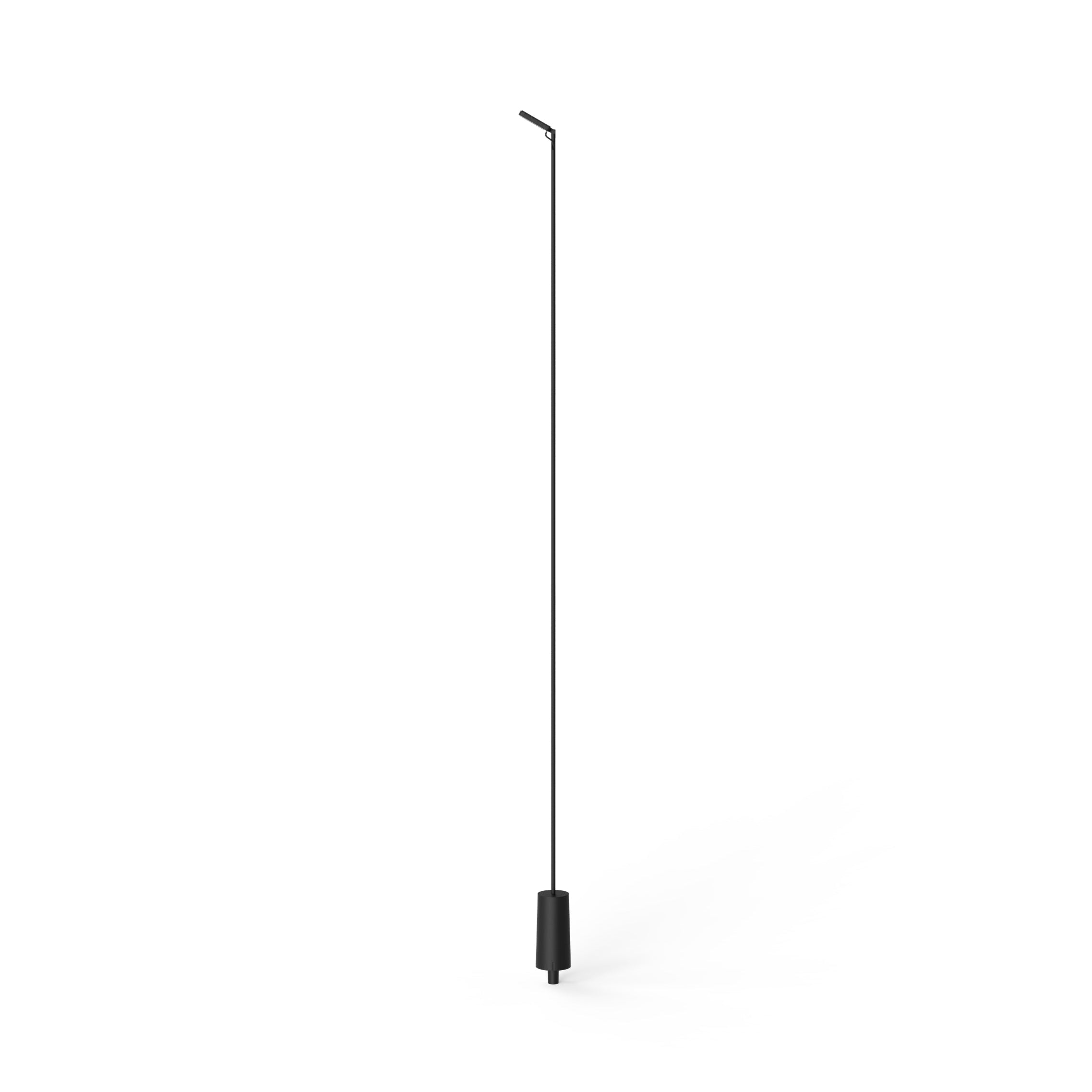 Single outdoor floor lamp FLIA black