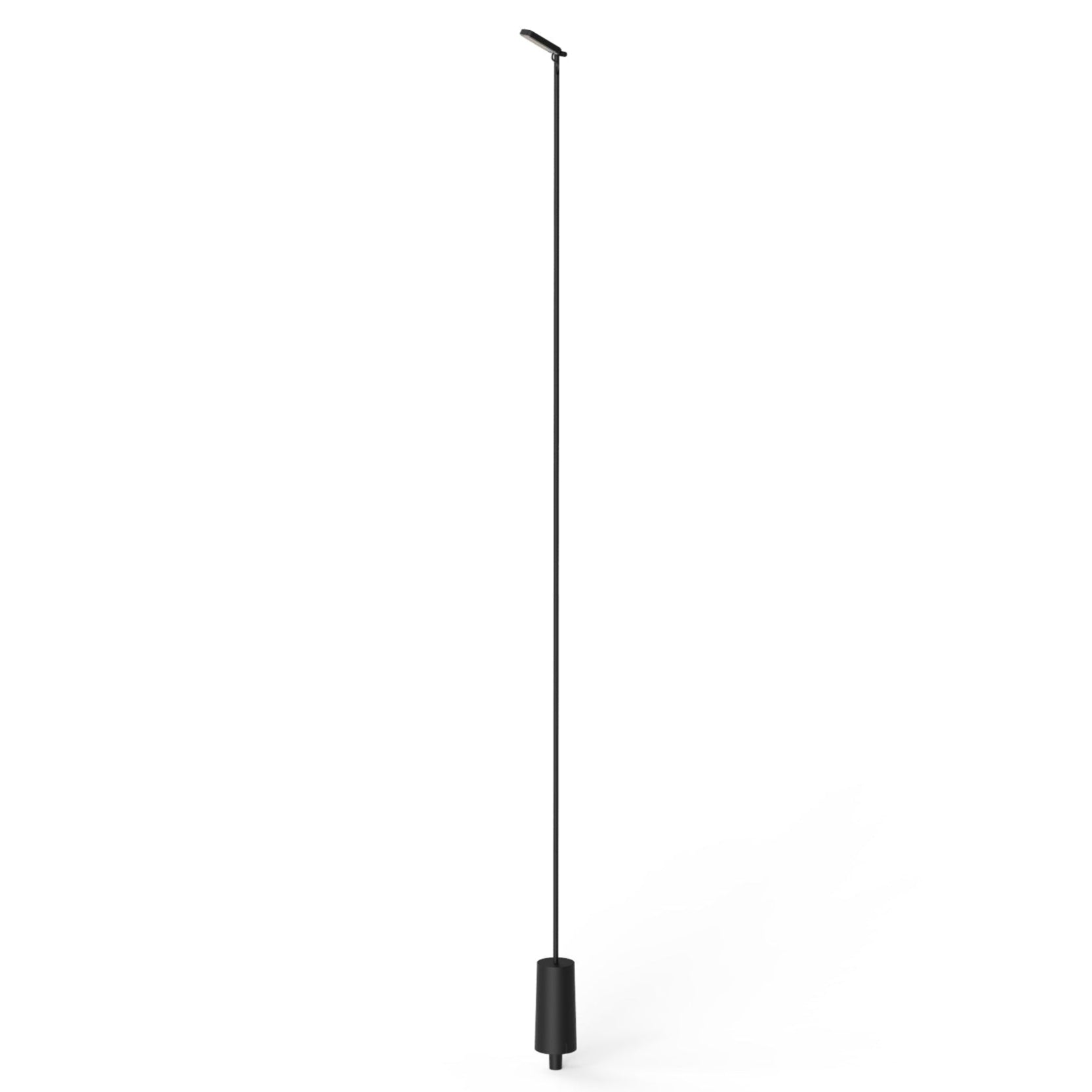 Single outdoor floor lamp FLIA black