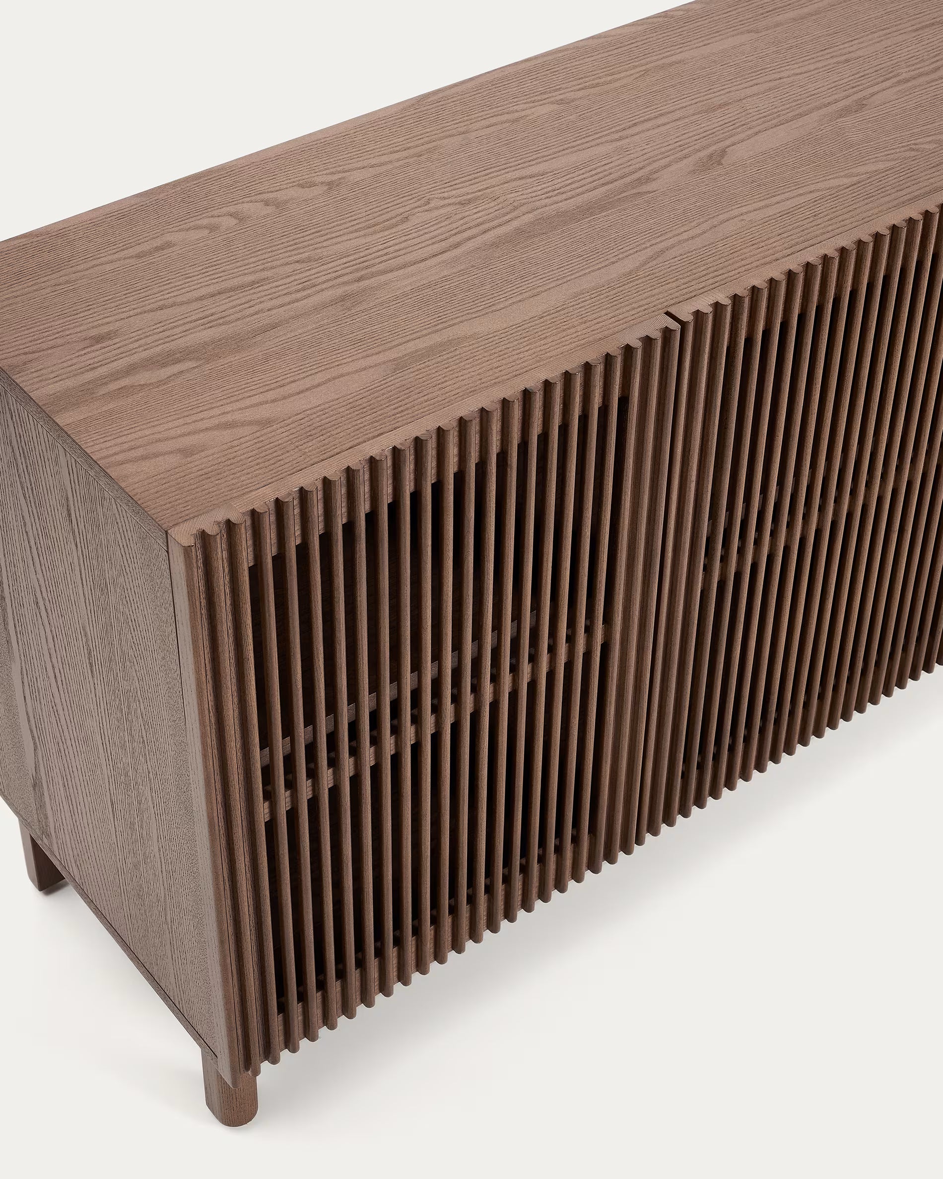 BEYLA Chest of Drawers dark brown ash wood