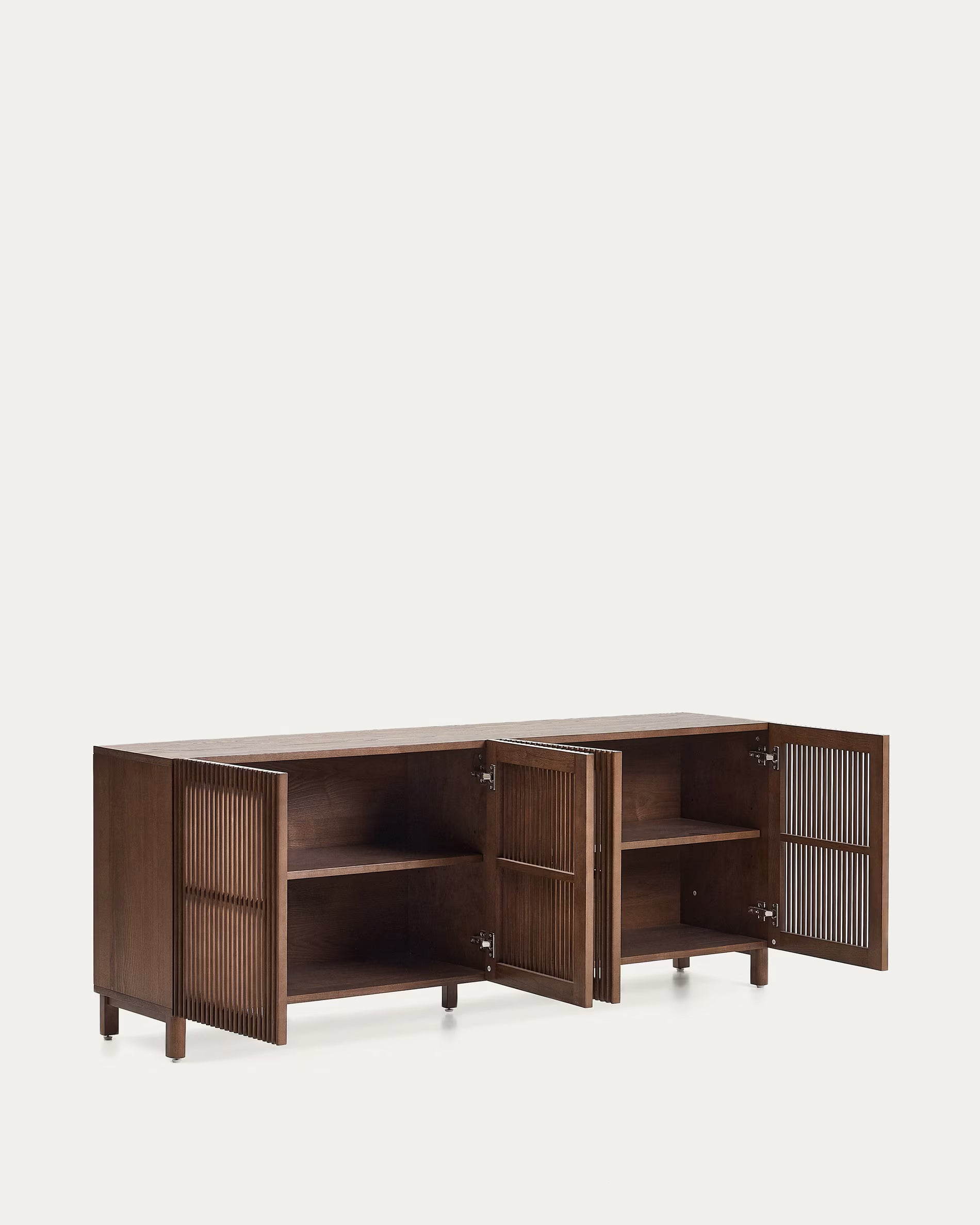 BEYLA Chest of Drawers dark brown ash wood