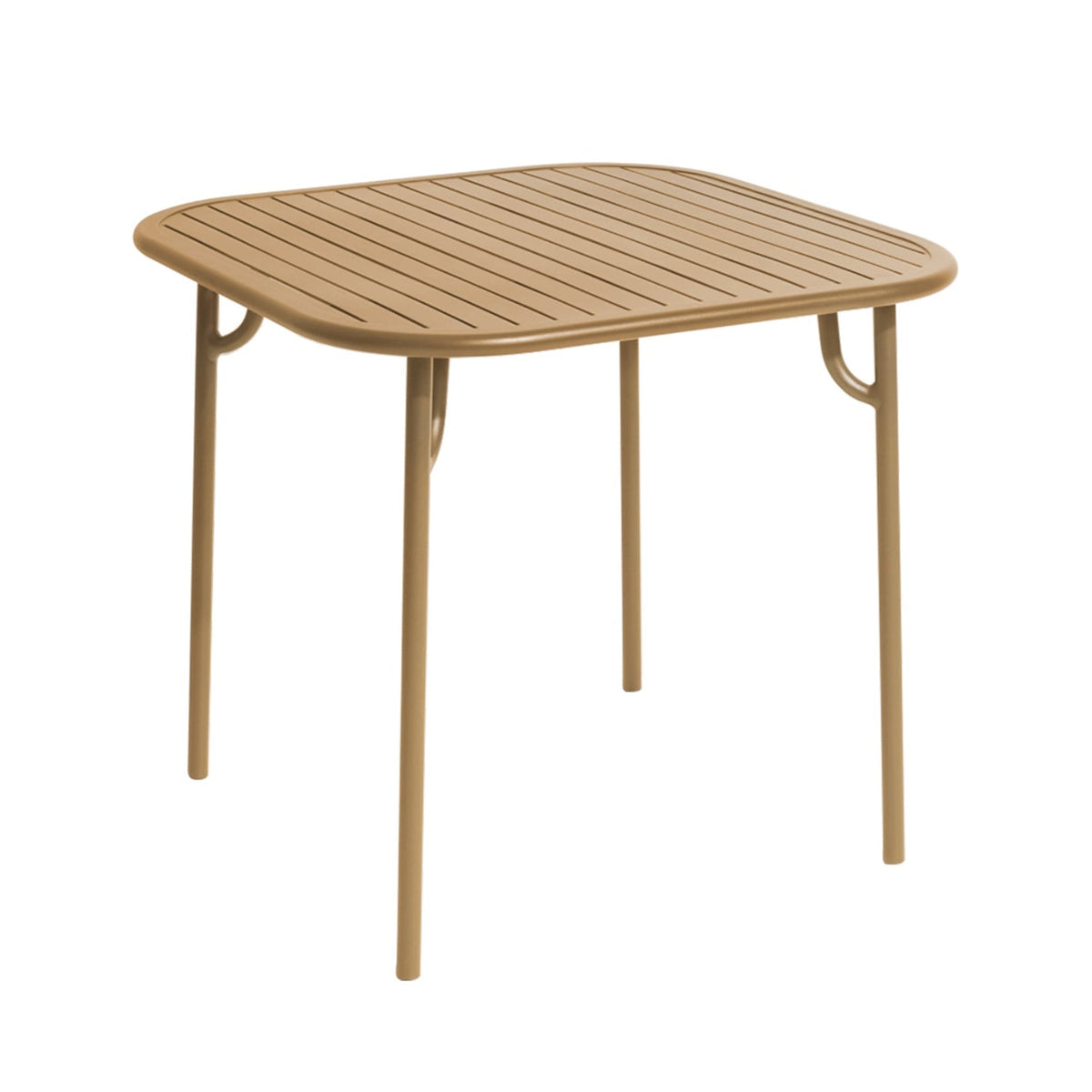 Vierkante tuintafel WEEK-END goud