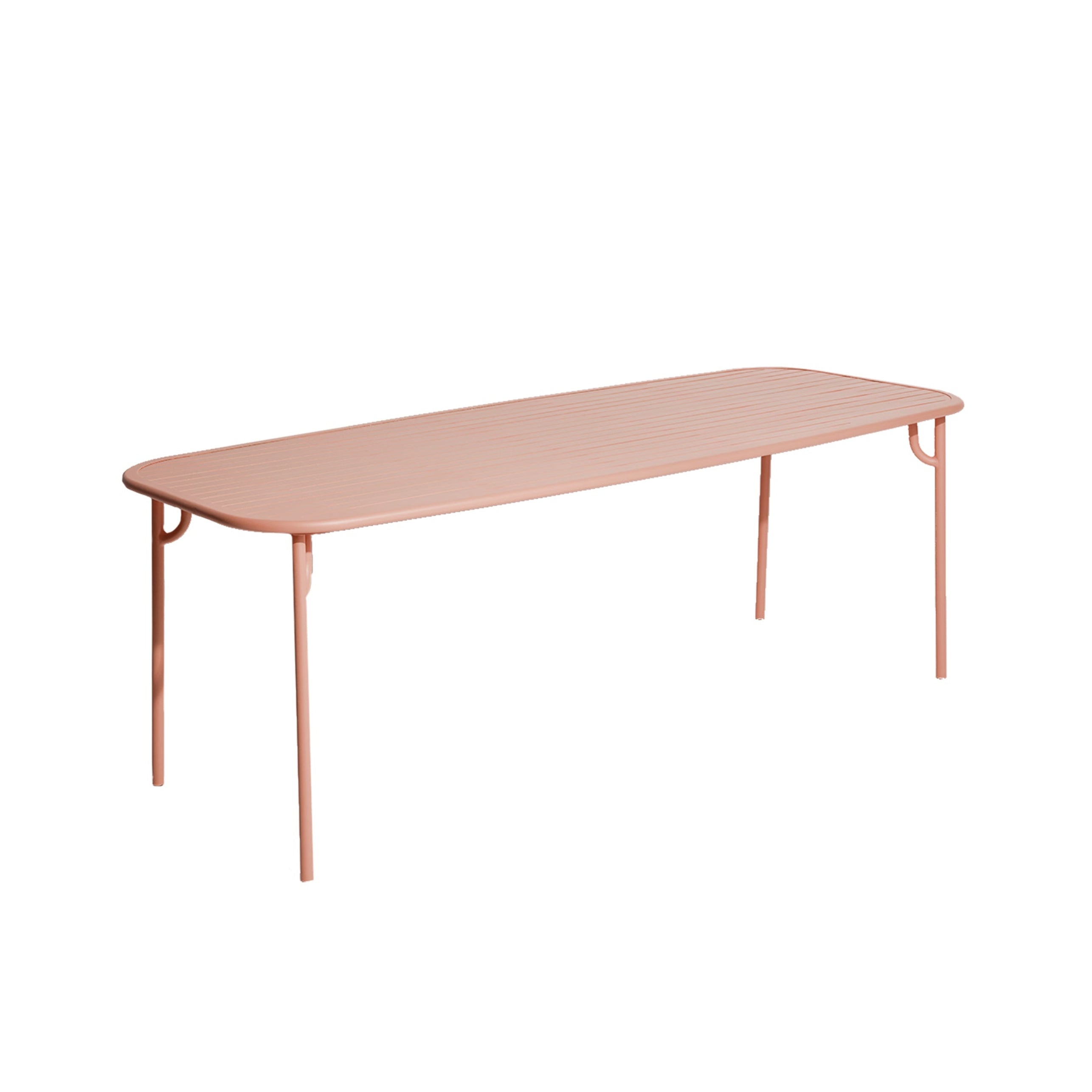 Tuin tafel WEEK-END in lichtroze