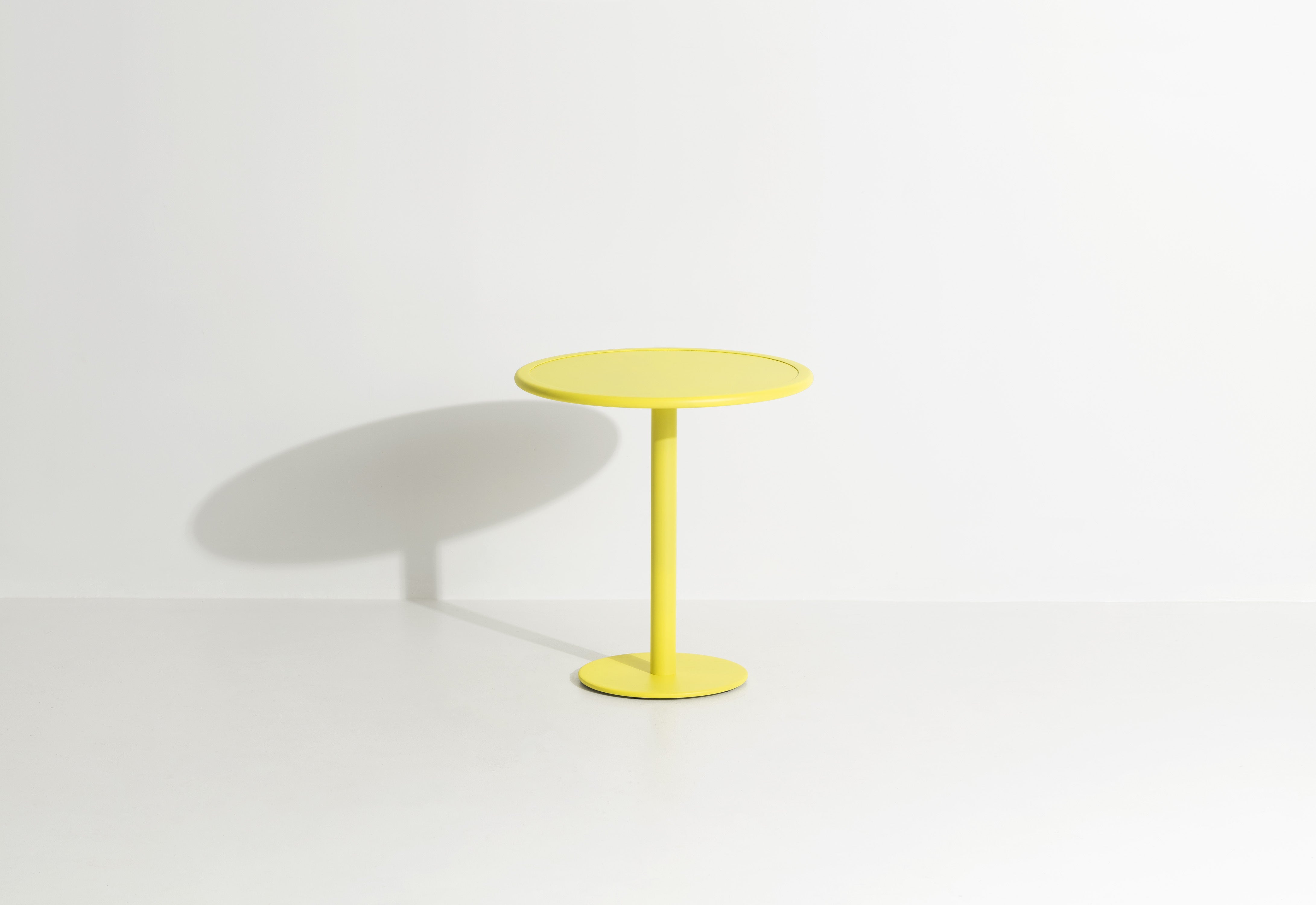Ronde tuintafel WEEK-END felgeel