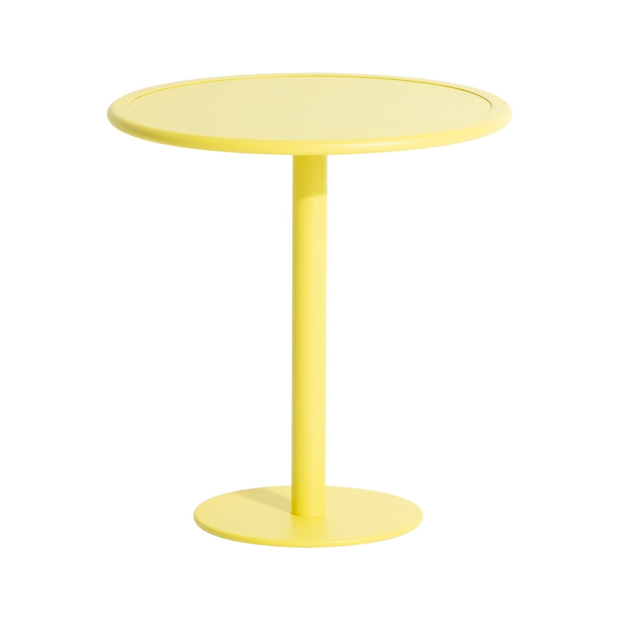 Ronde tuintafel WEEK-END felgeel