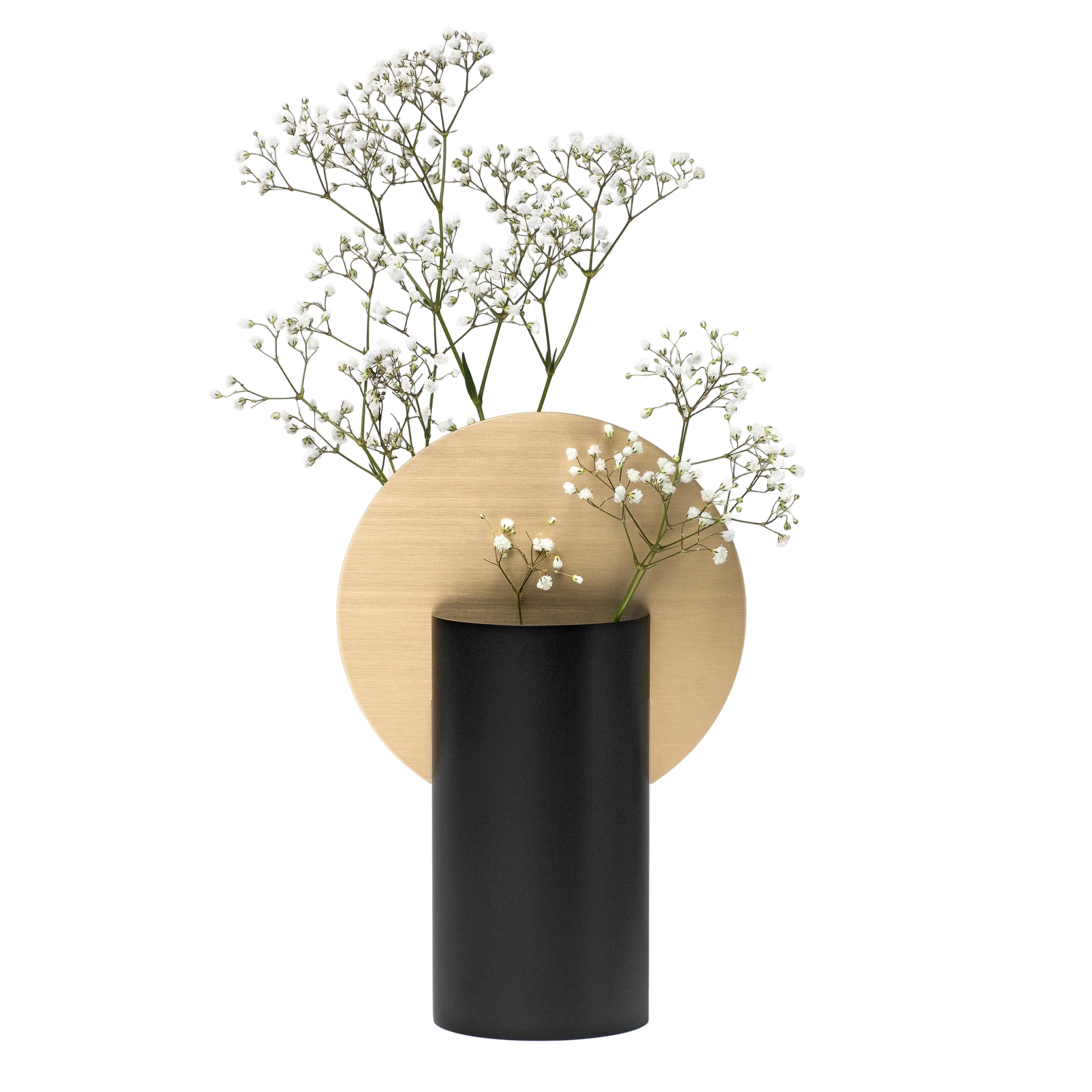 MALEVICH Black Vase with Brass