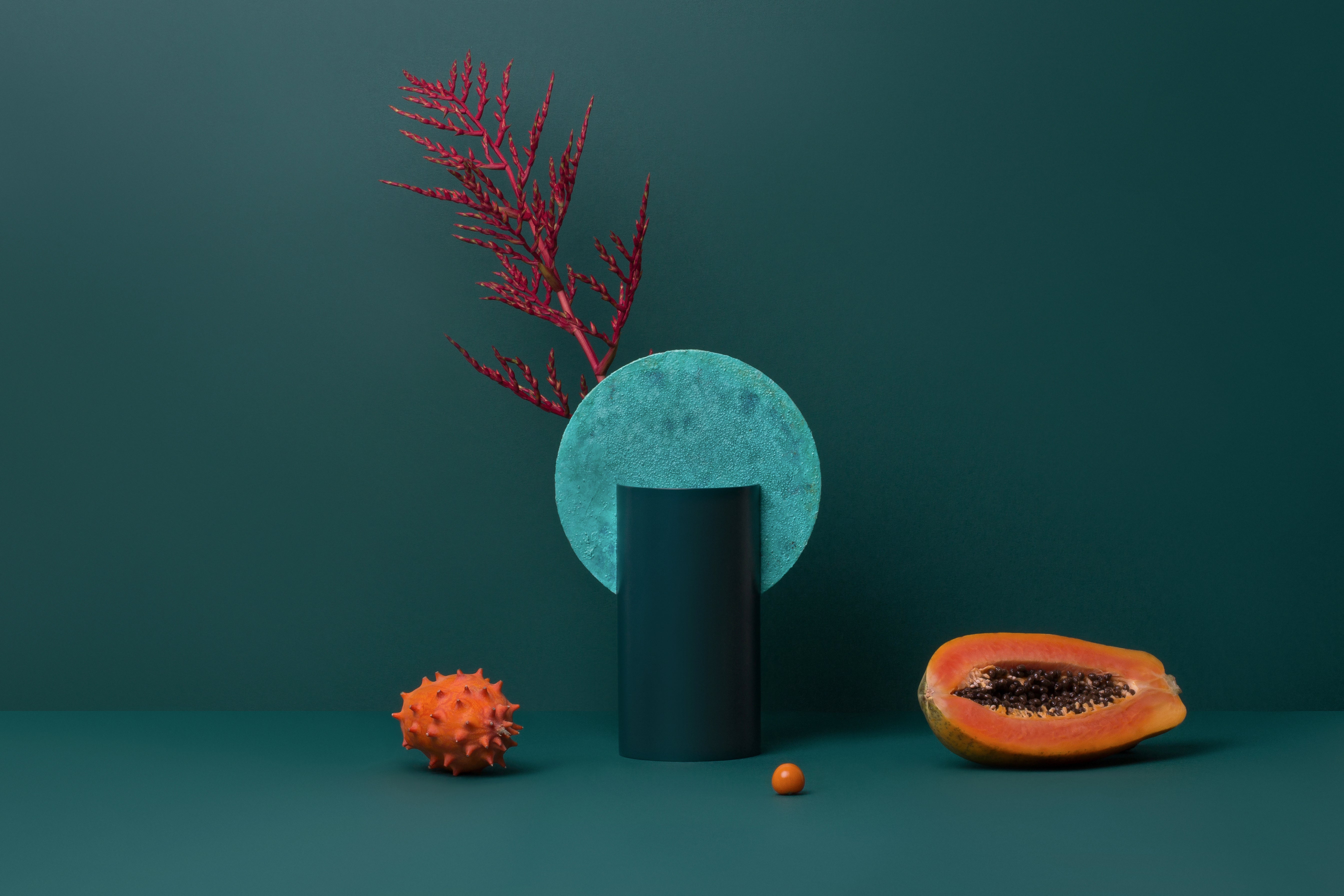 MALEVICH Vase - NUMBERED EDITION green with oxidized copper