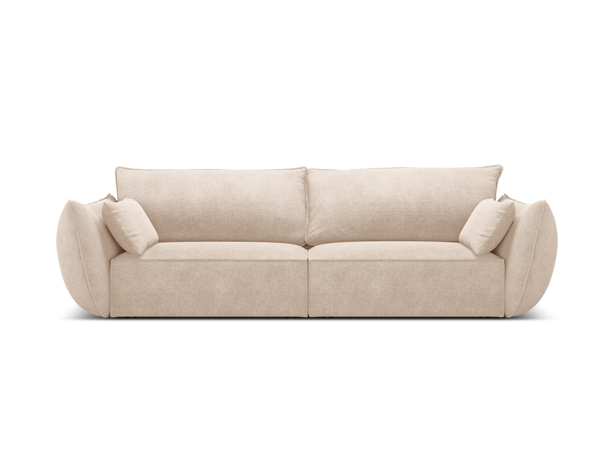 Bank in chenille stof 3-zits VANDA beige