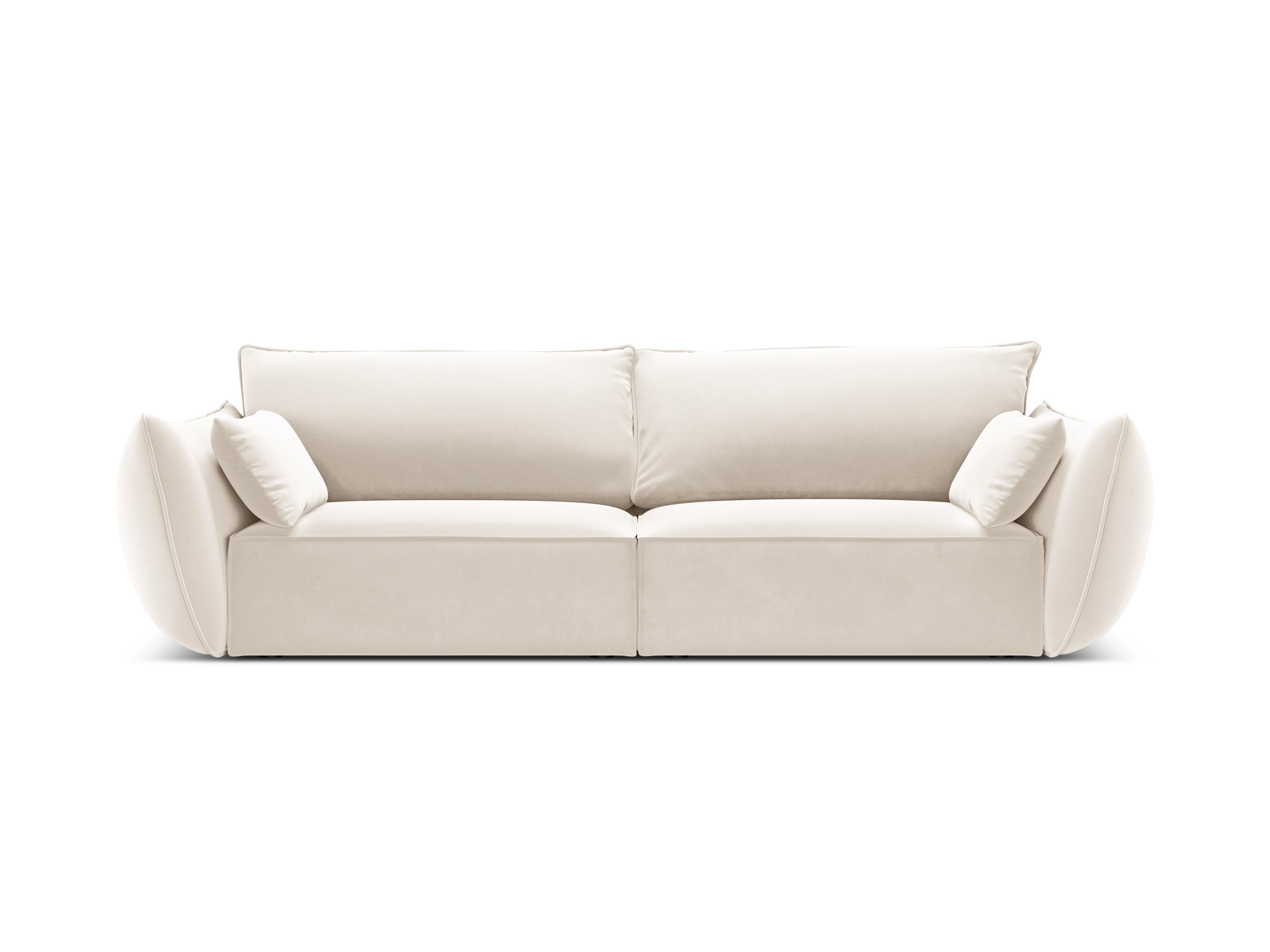 Sofa van fluweel 3-zits VANDA beige