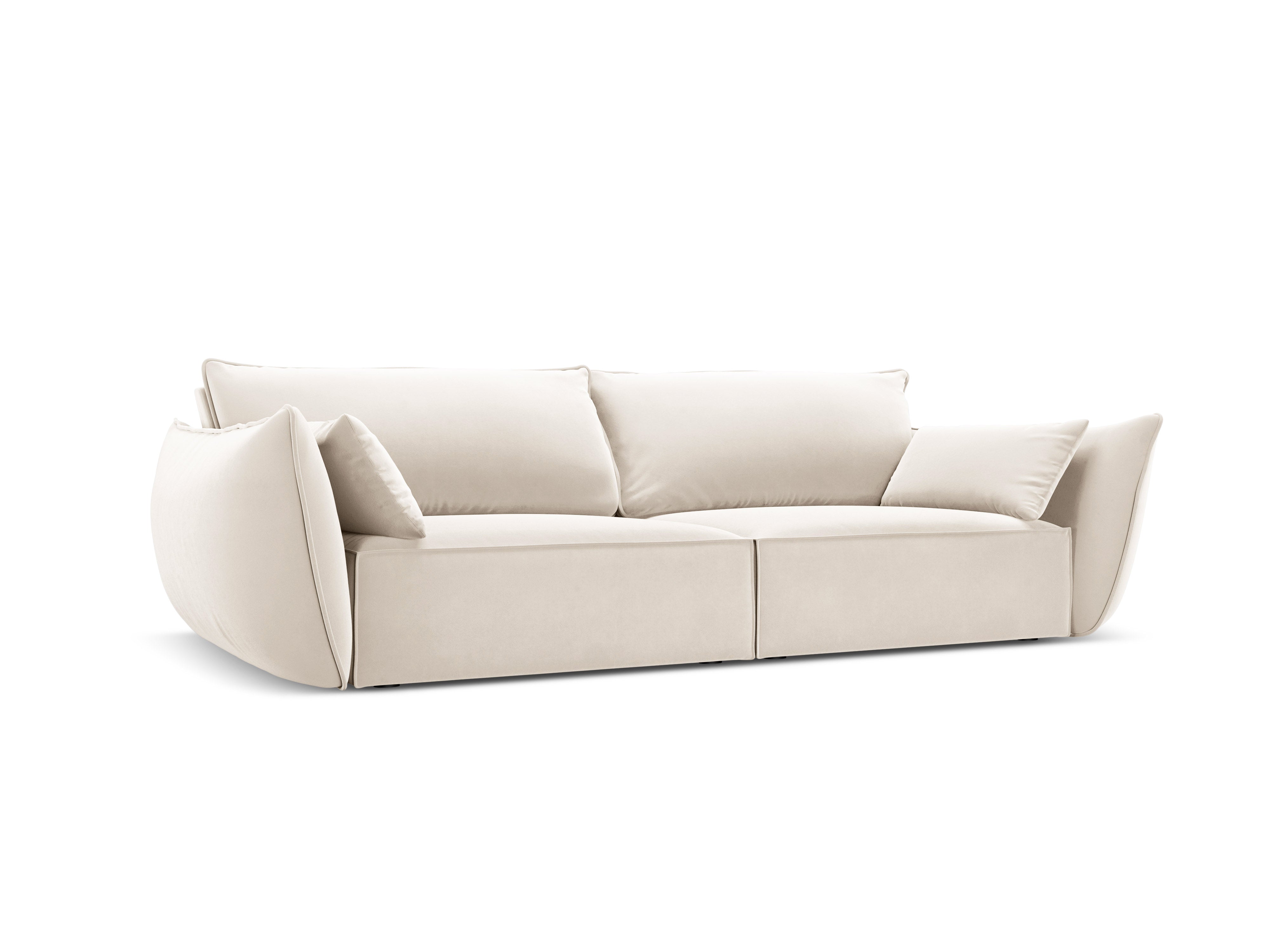 Sofa van fluweel 3-zits VANDA beige