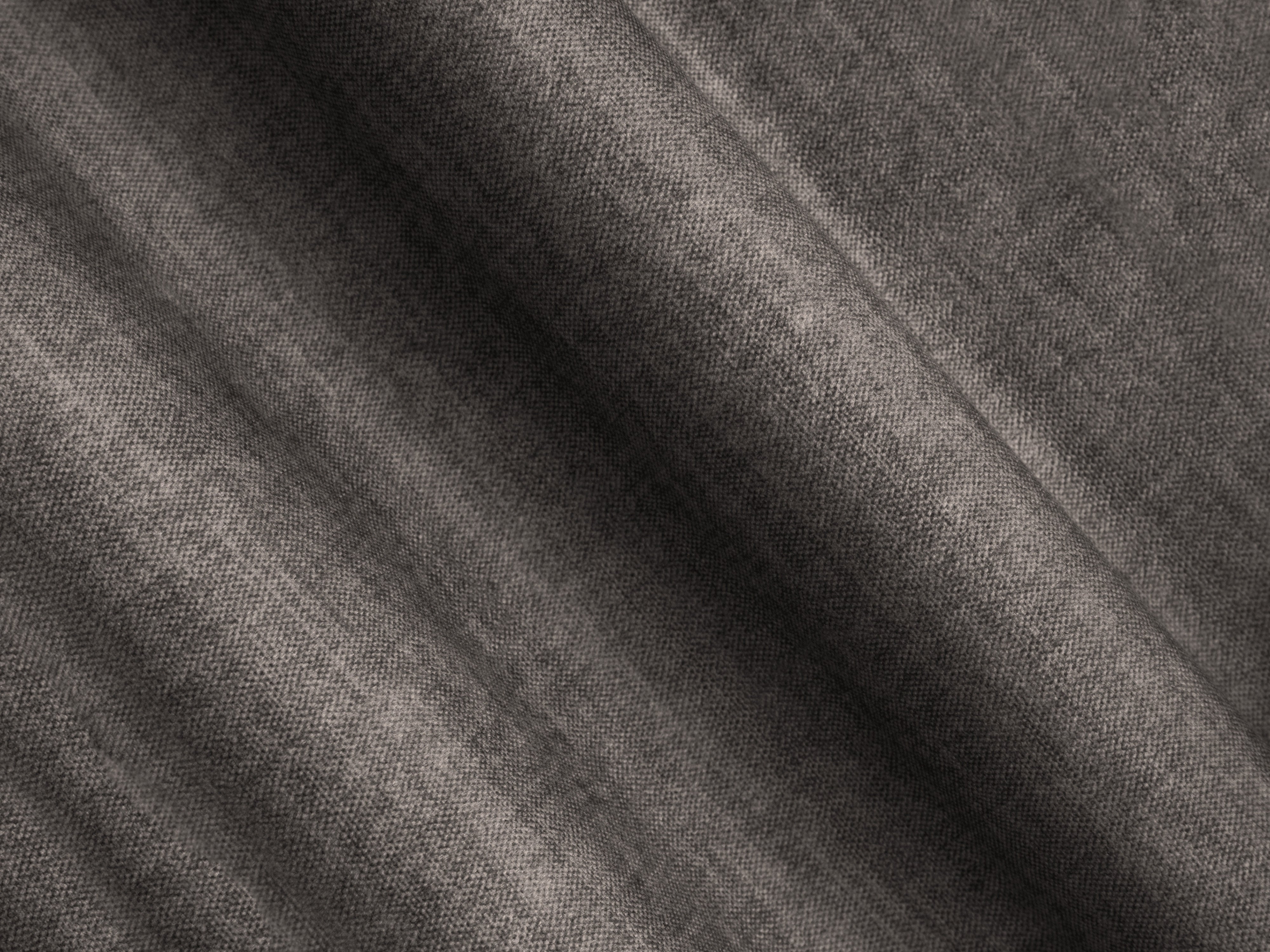 Grijze linkszijdige fluwelen hoekbank met slaapfunctie RIBES