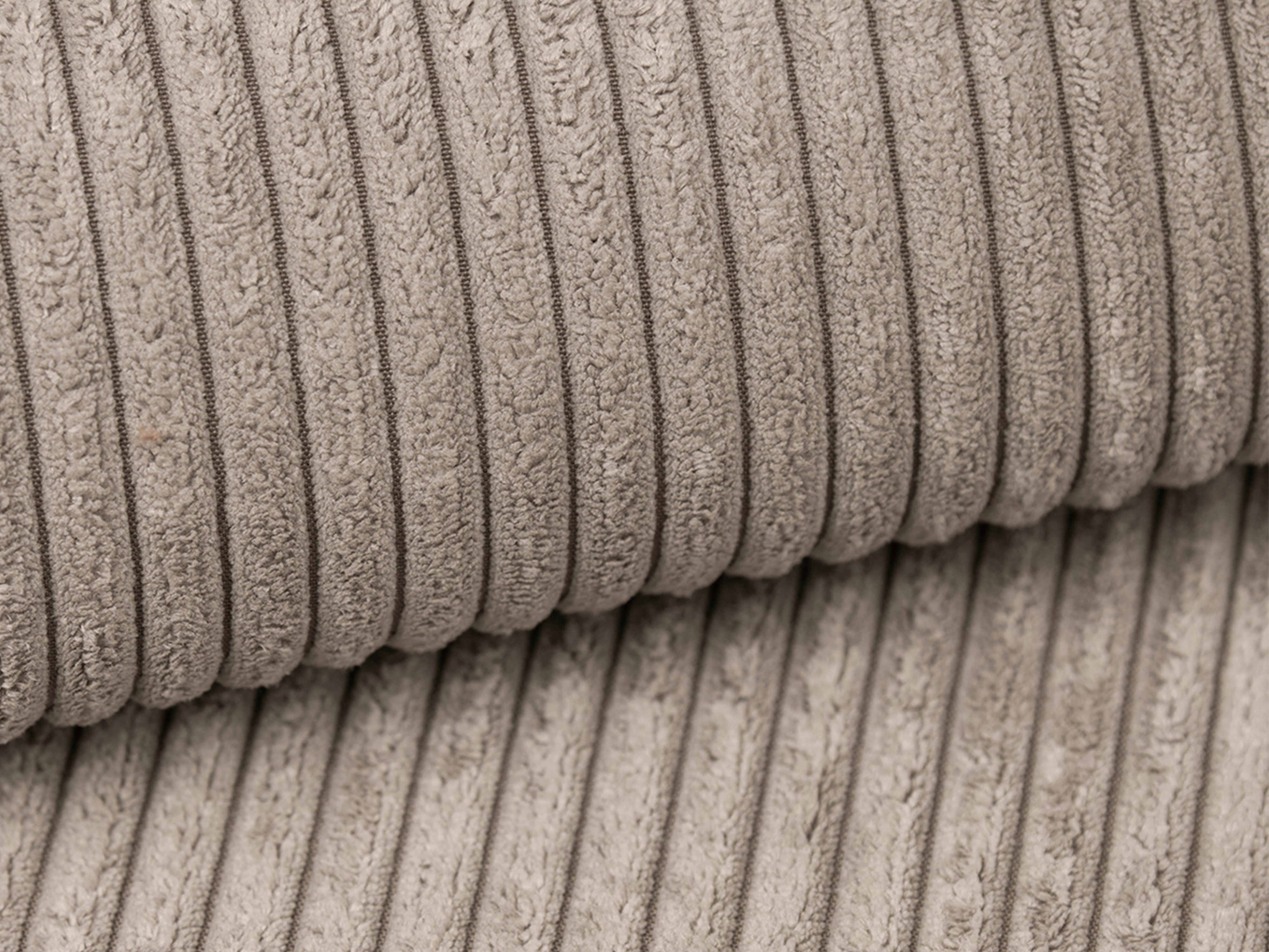 Rechthoekige bank met slaapfunctie RIBES beige corduroy