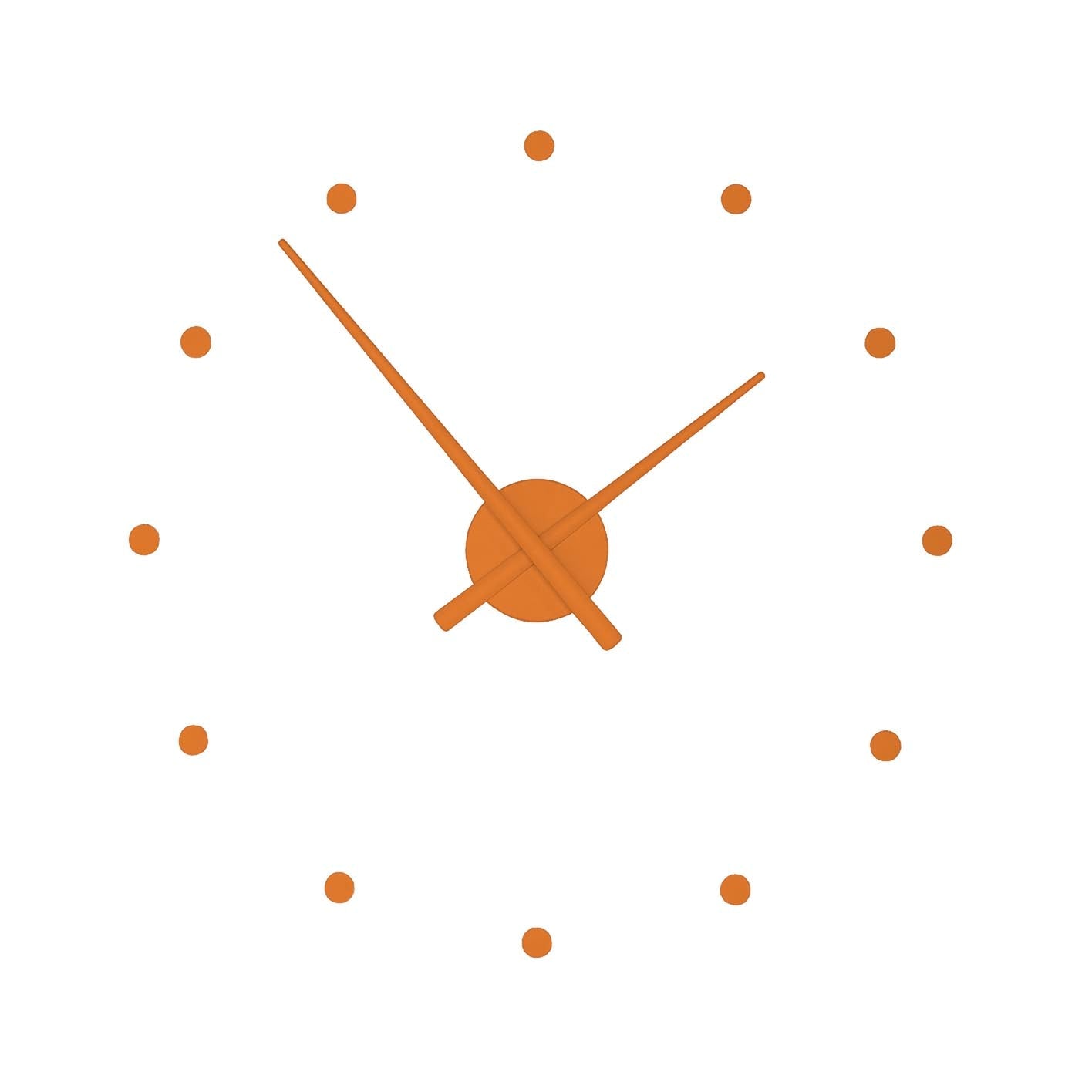 OJ MINI orange wall clock