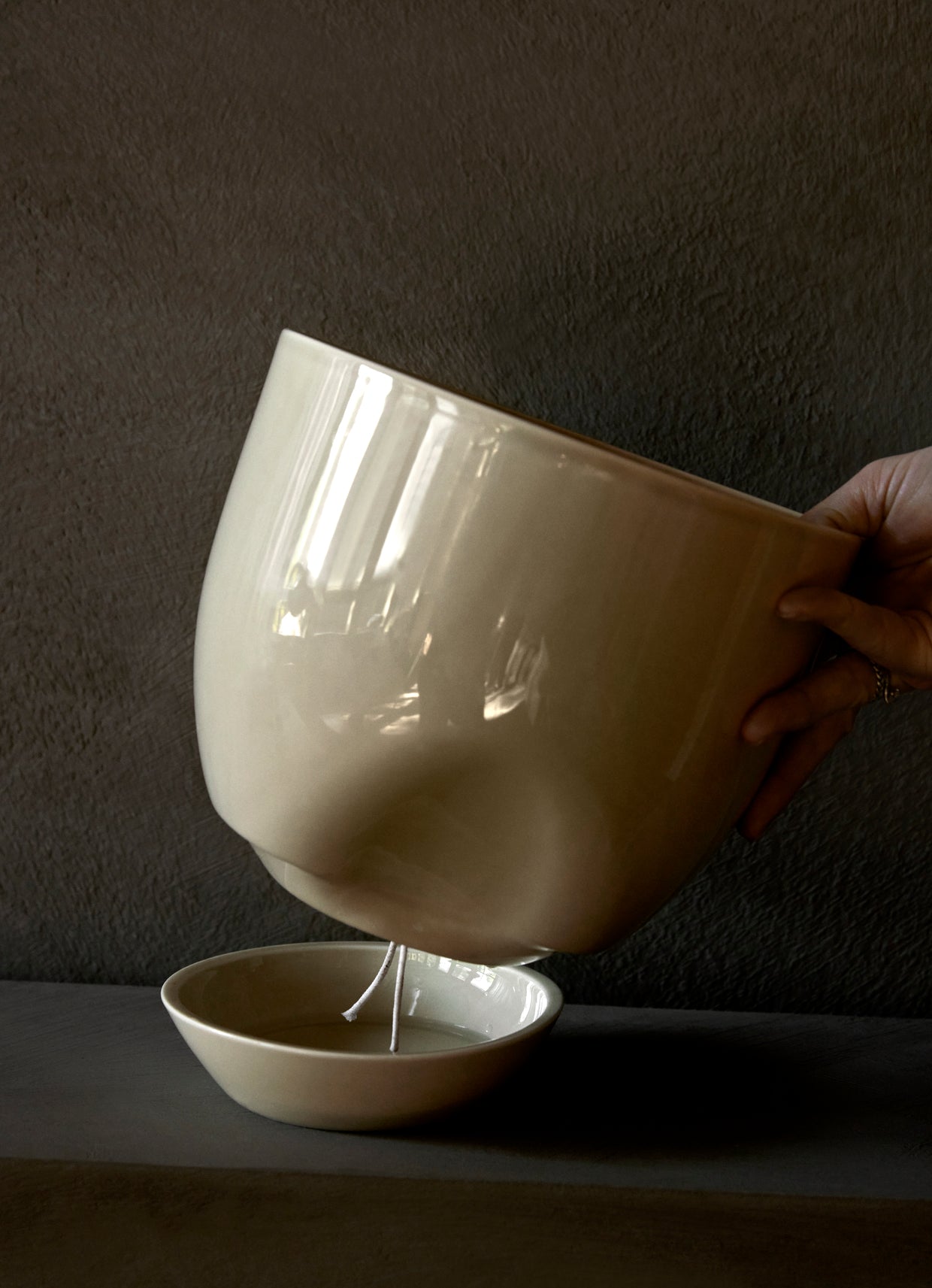 Blumentopf HYDROUS ochra