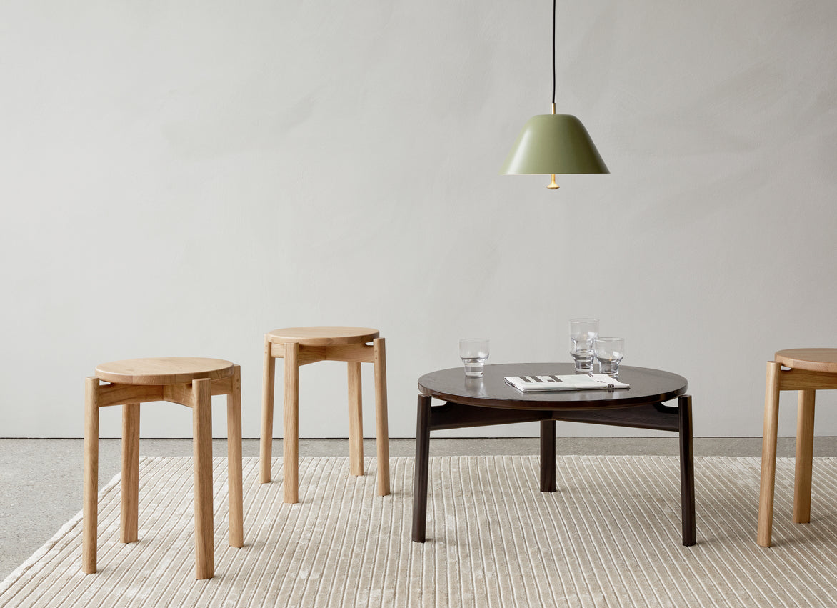 PASSAGE stool walnut wood