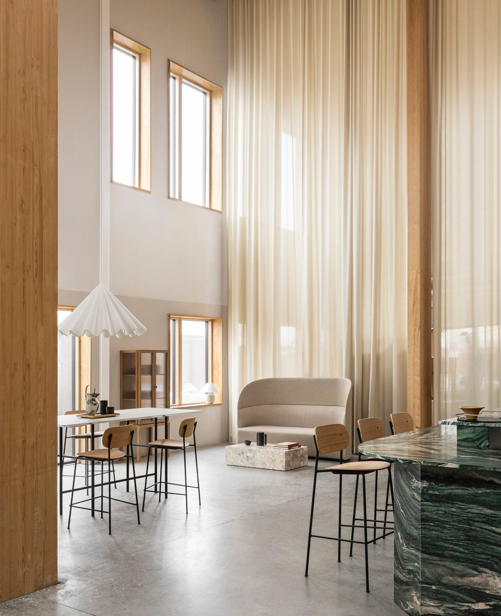 Upholstered stool CO green