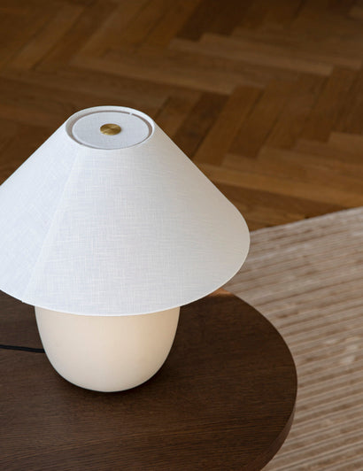 Tischlampe TORSO weiße Keramik