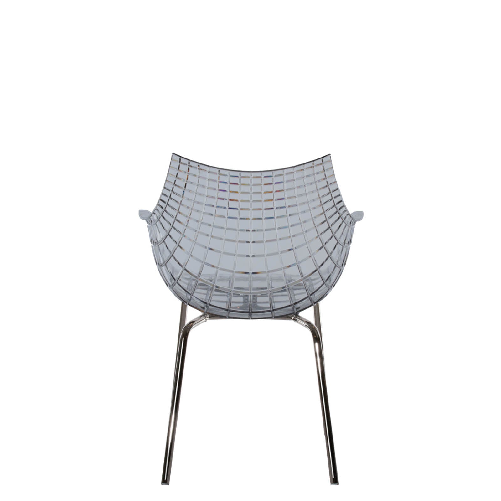 Meridiana -Stuhl rauchte mit einer Chrombasis