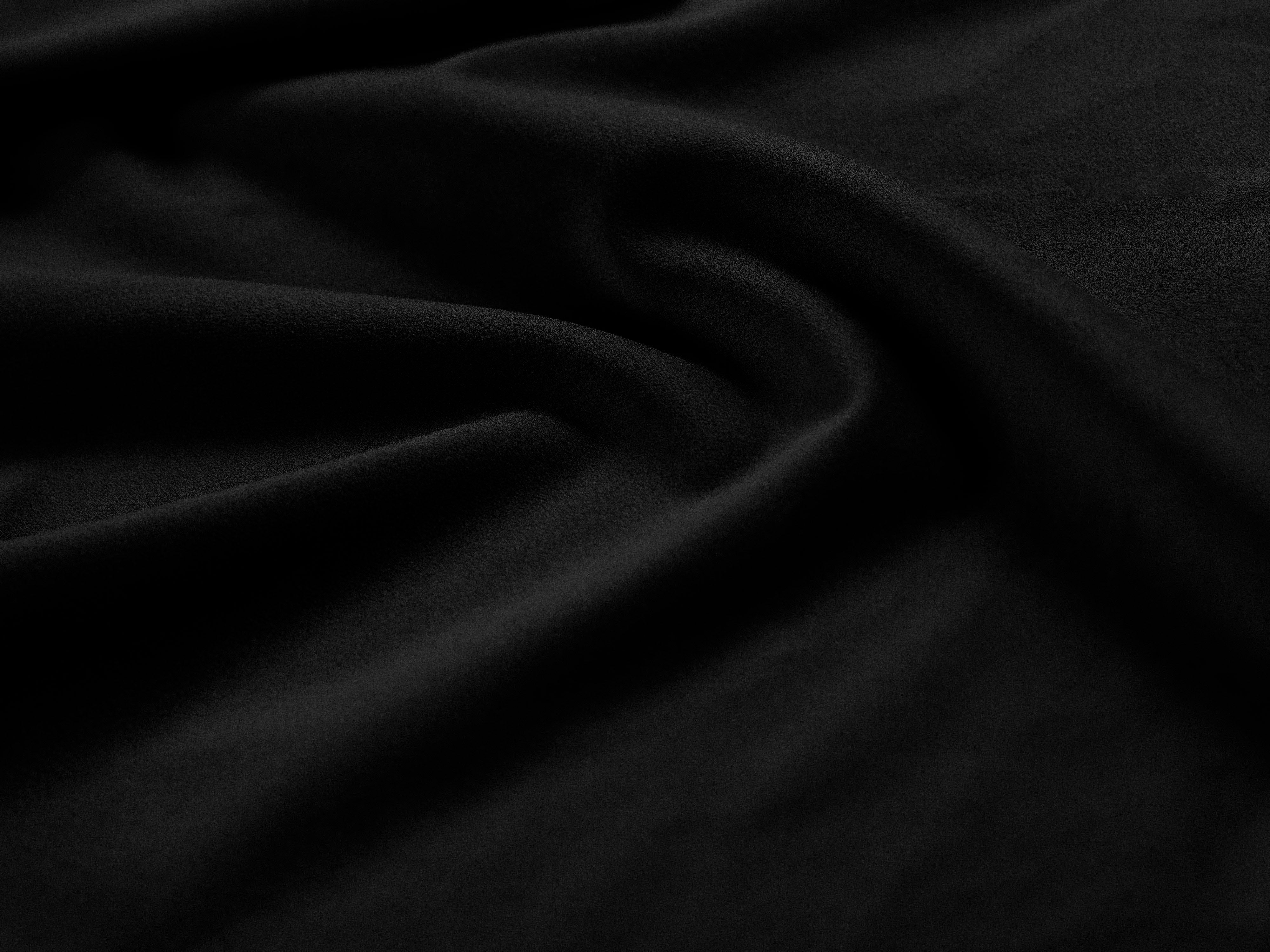 Sofa aus Samt für 3 Personen mit Schlaf-Funktion DAVID schwarz