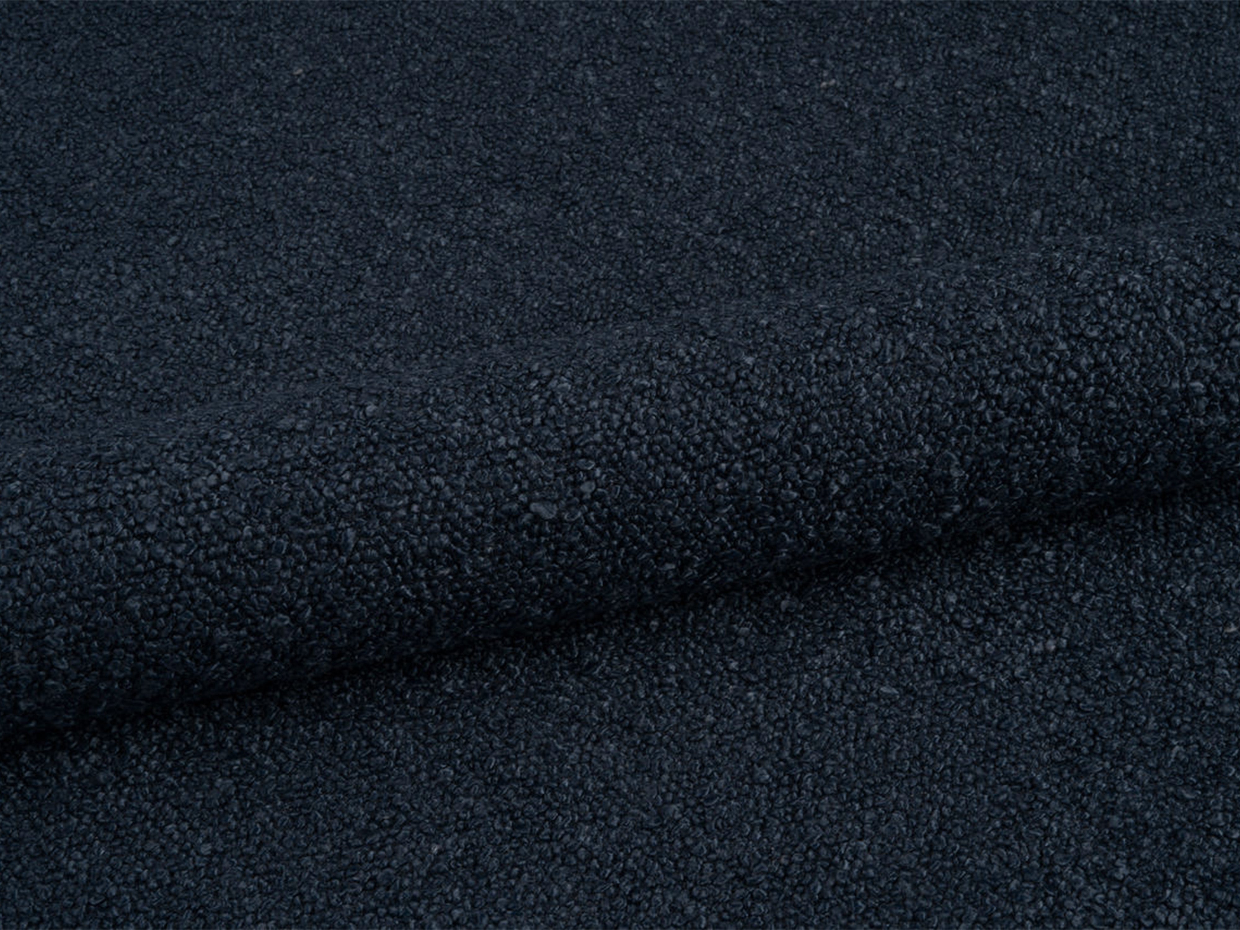 BELLIS bed met opbergruimte voor beddengoed in marineblauwe boucle