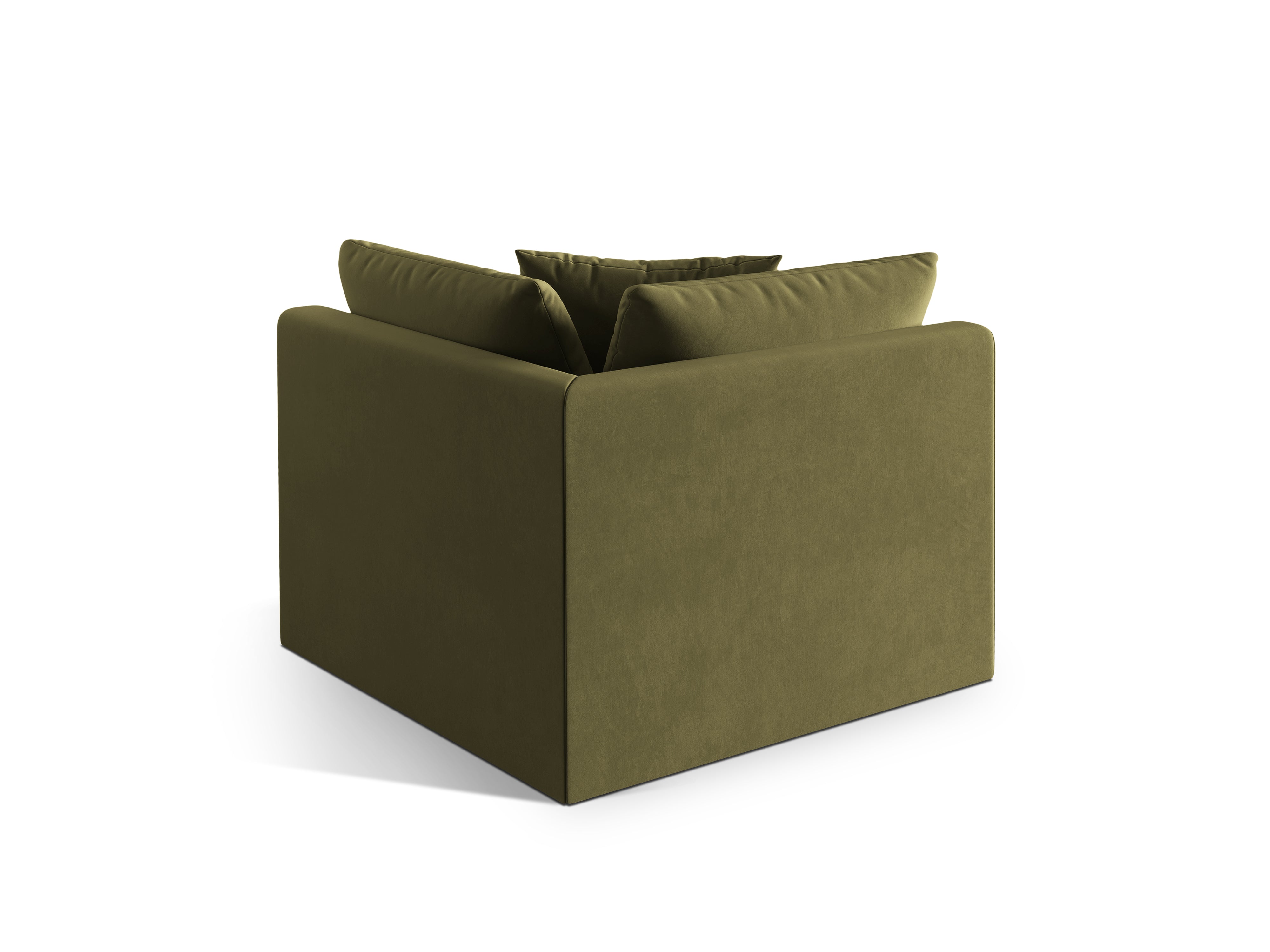 CHRIS Modular Velvet Sofa - Light Green Corner Element