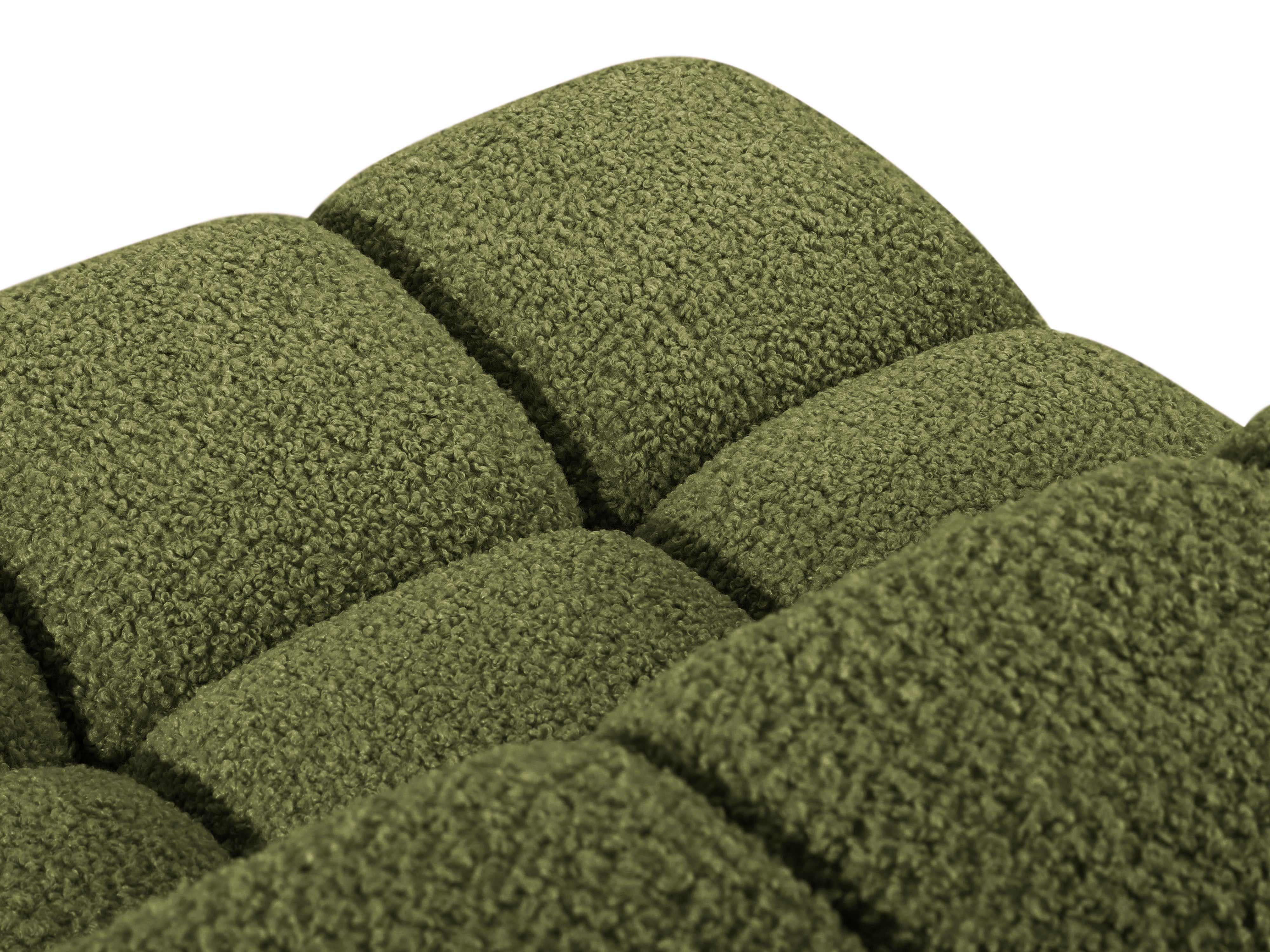 Modulaire bank BELLIS - groene boucle hoekmodule