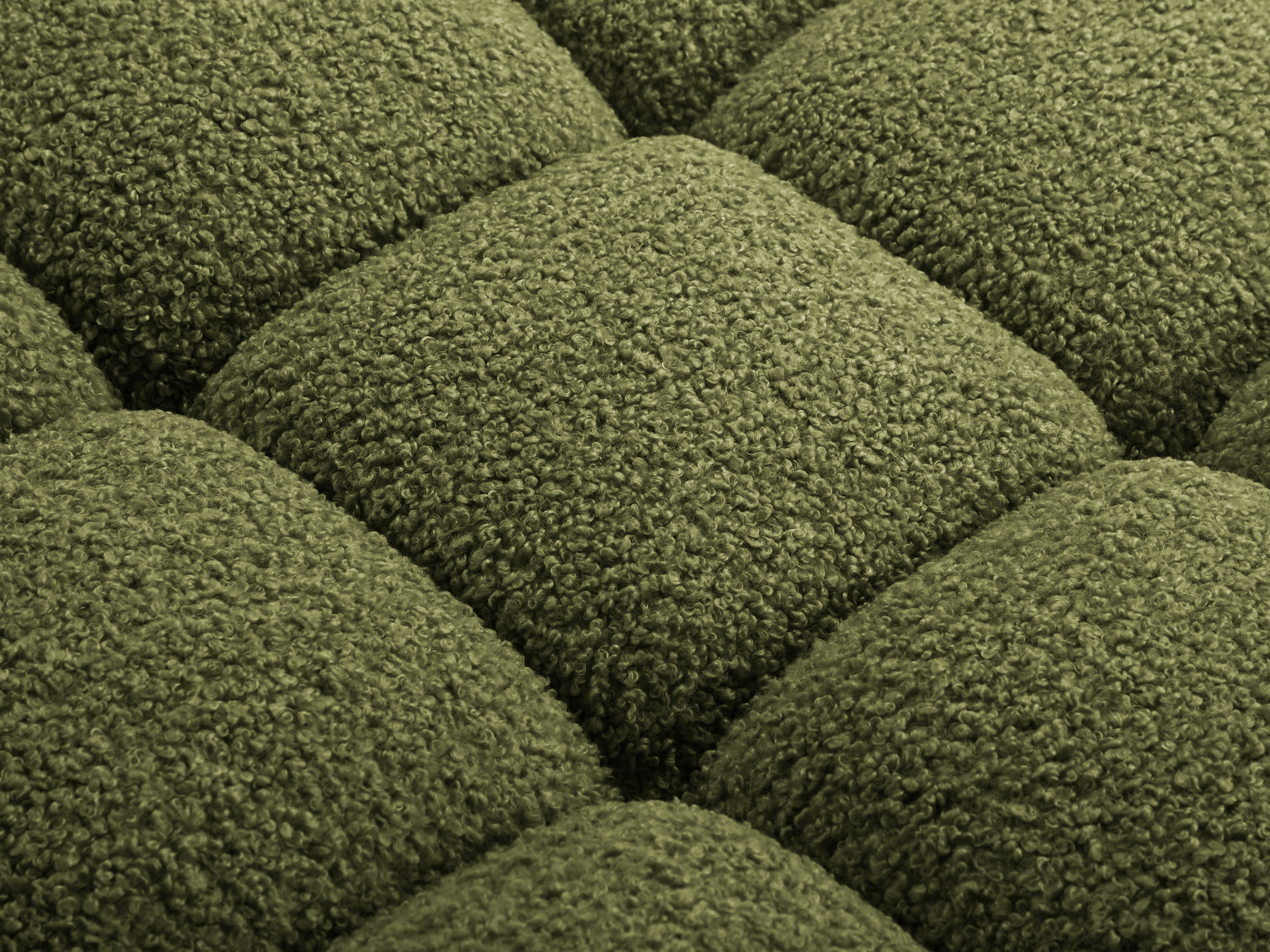 Modulaire bank BELLIS - groene boucle hoekmodule