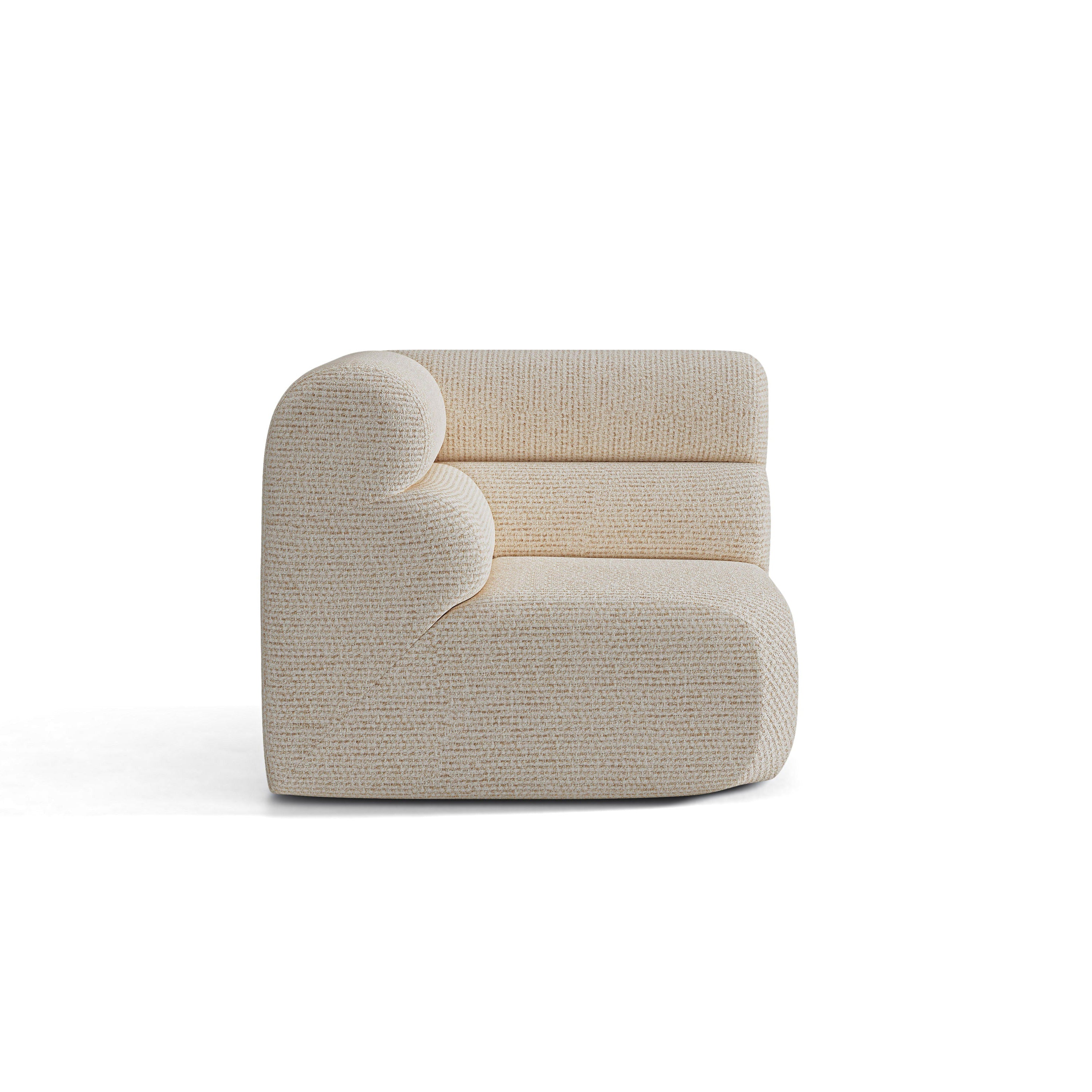 Modulaire bank NEO - hoekmodule beige melange