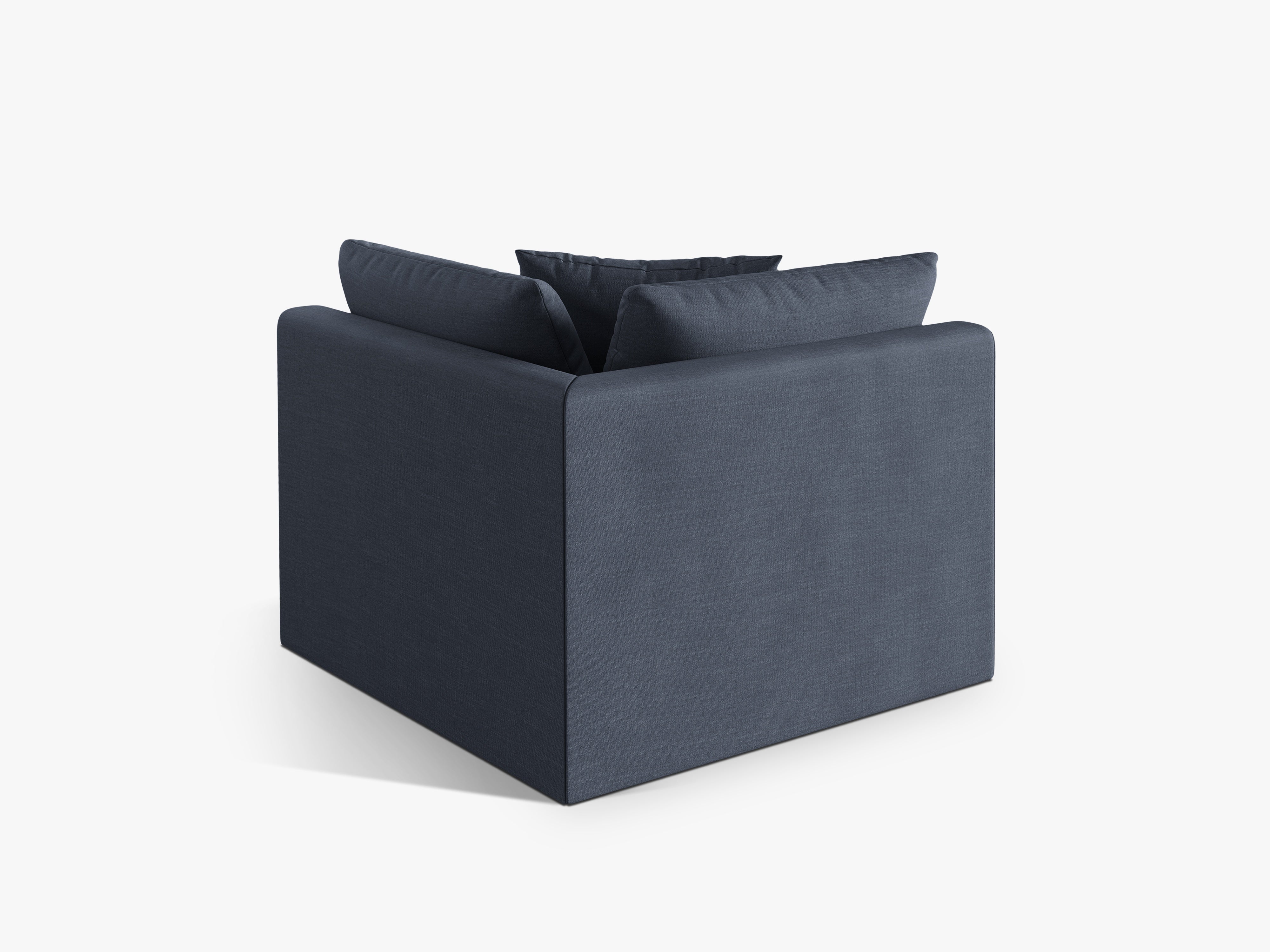 Modulaire bank CHRIS - hoekelement lichtblauw chenille