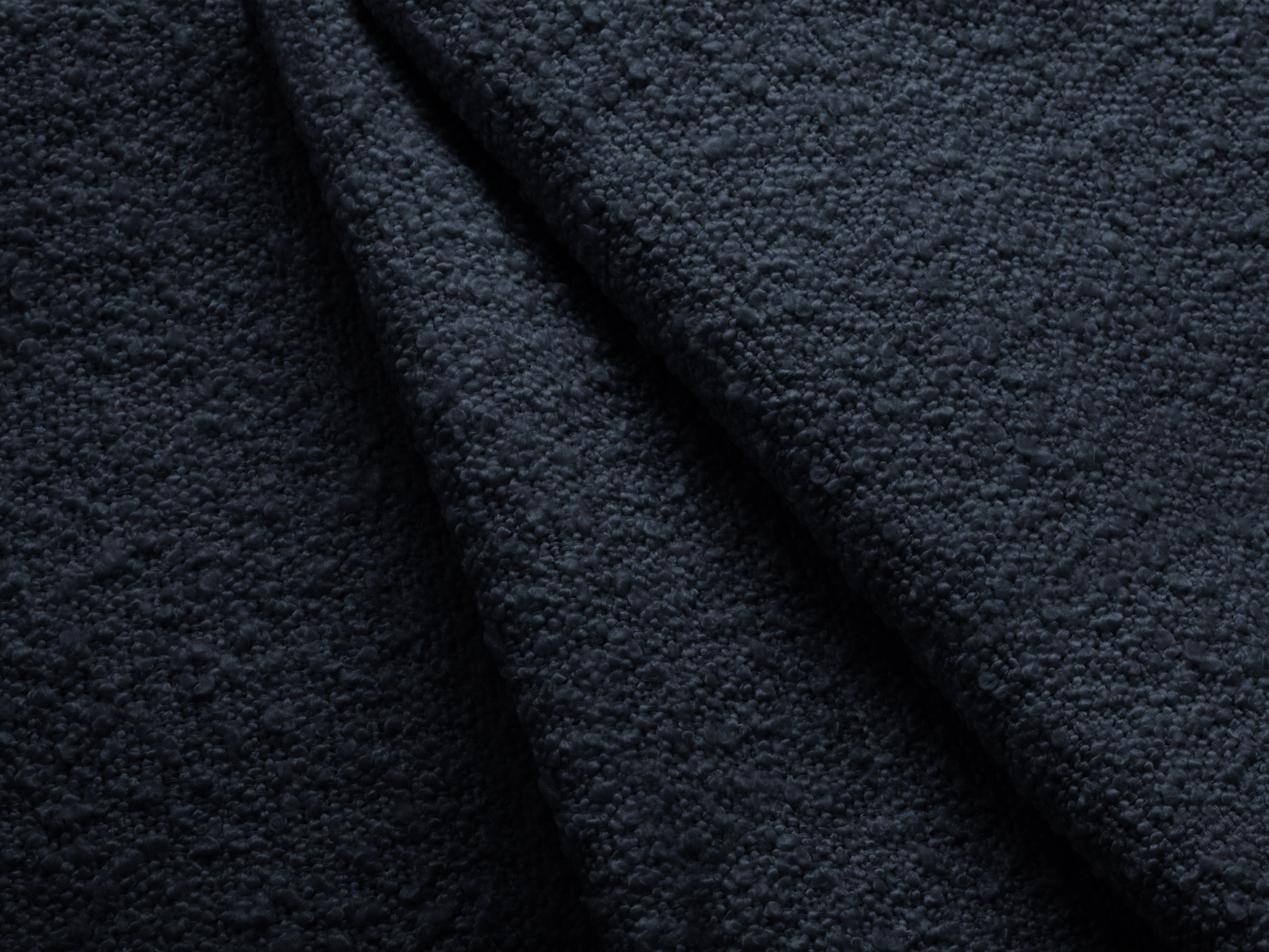 MILEY Modular Sofa - Right Side Module Dark Blue Boucle