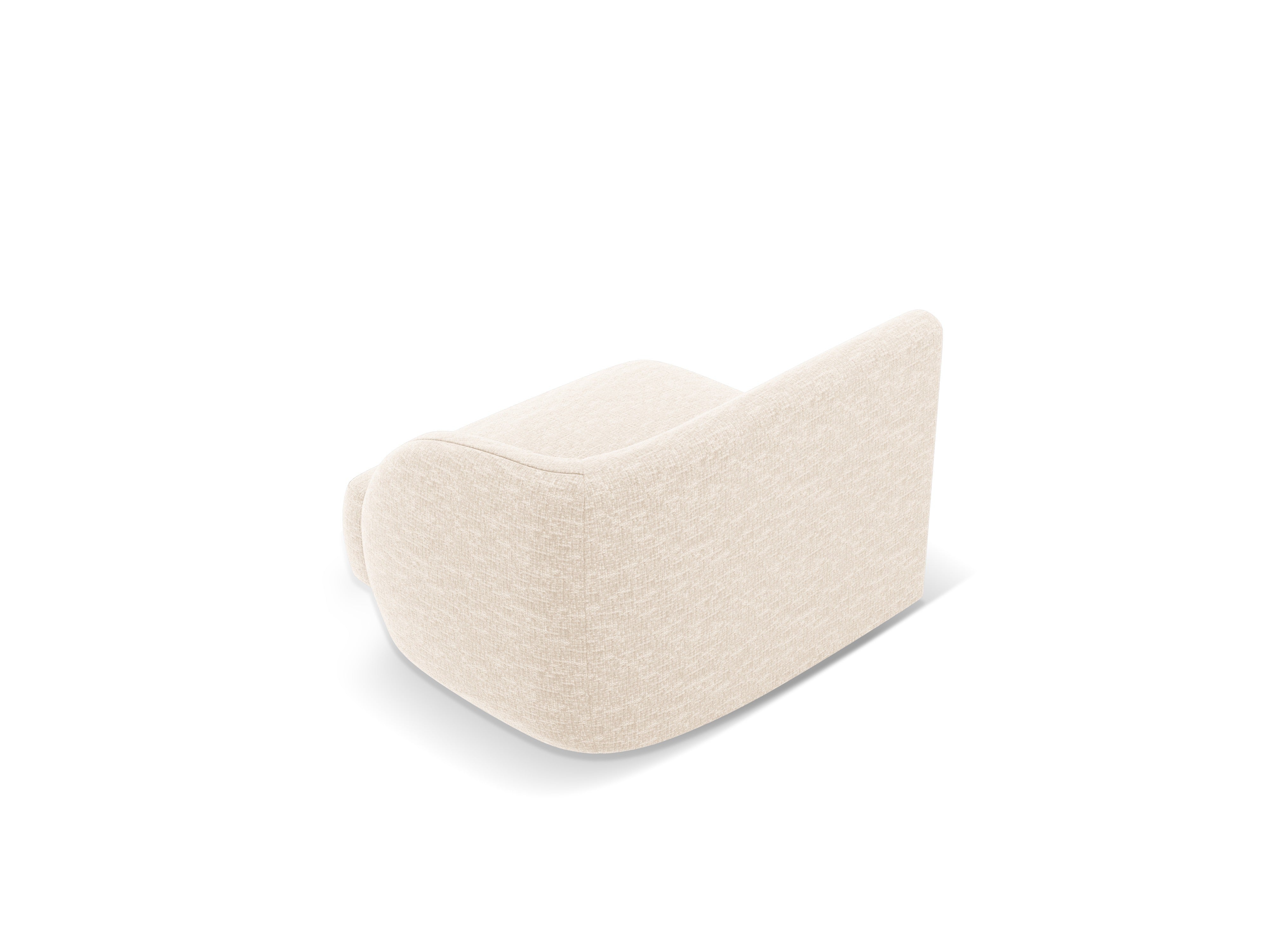 MILEY Modular Sofa - Right Side Module Light Beige Silky Chenille