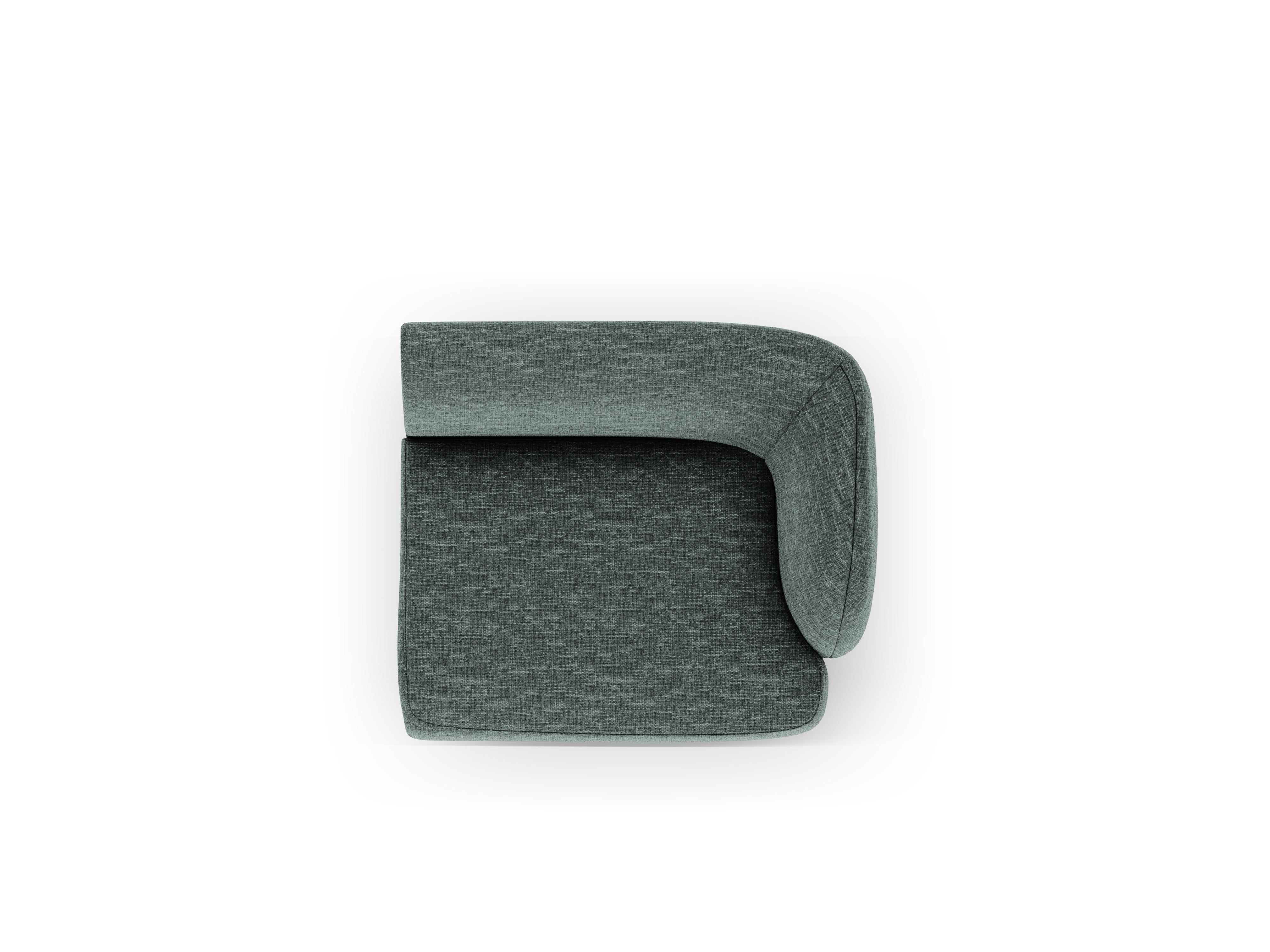 MILEY Modular Sofa - Right Module in Petrol Silky Chenille