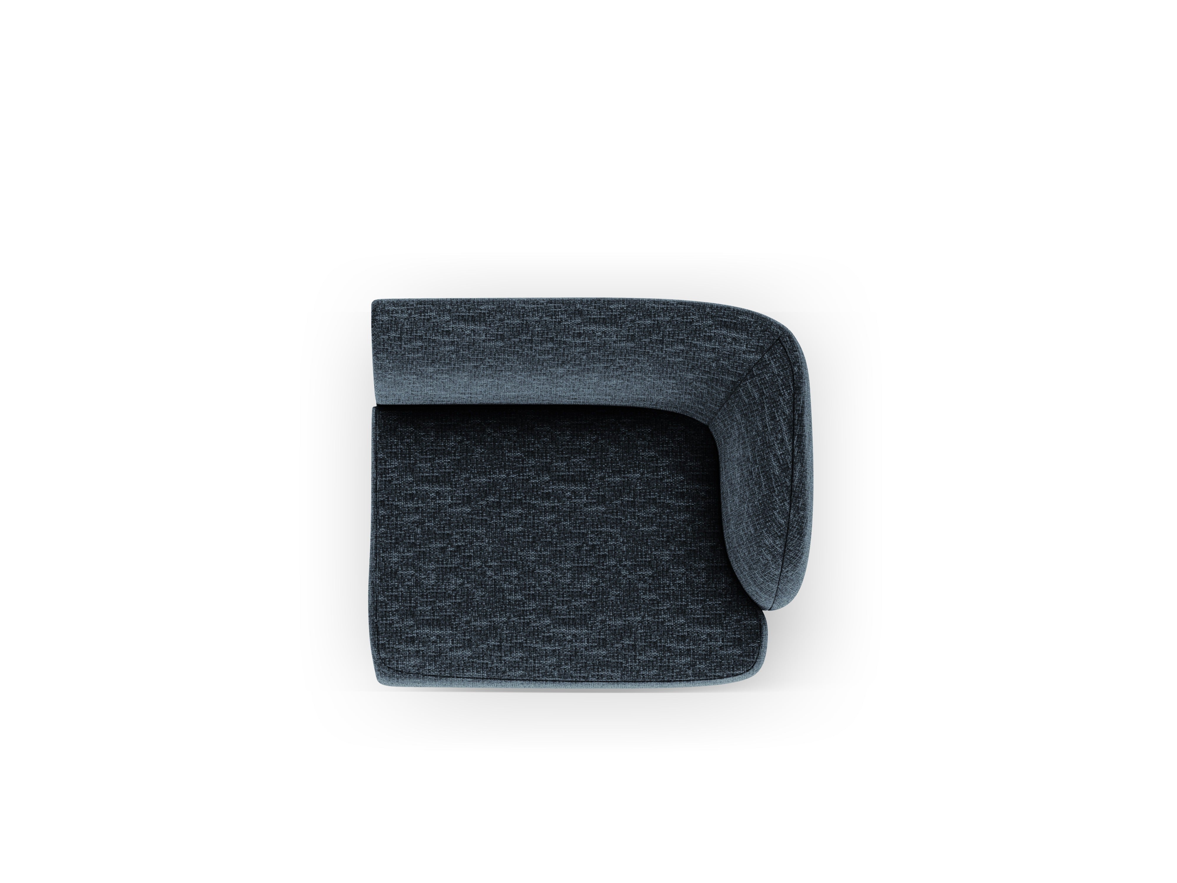 Modular Sofa MILEY - Right Side Module Royal Blue Chenille Silk