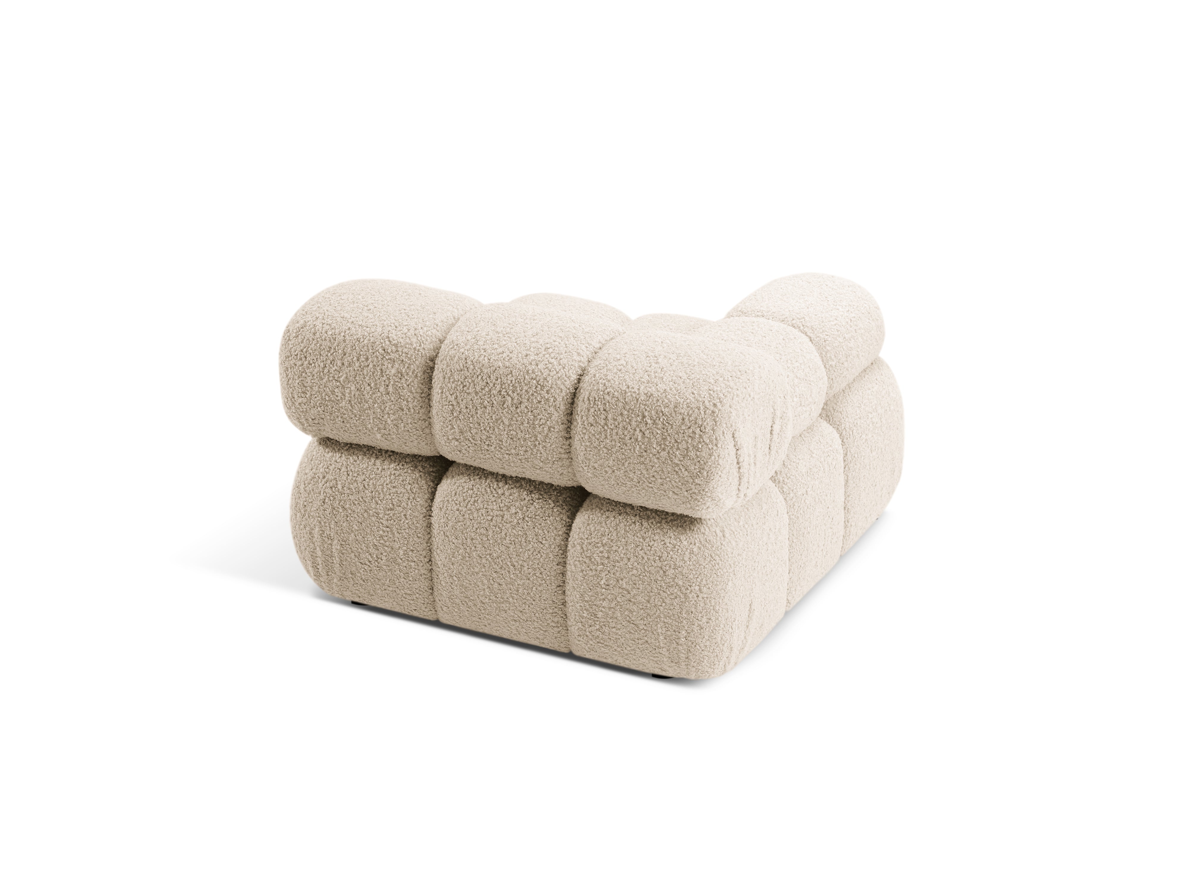 Modulaire bank BELLIS - linker module in beige bouclé
