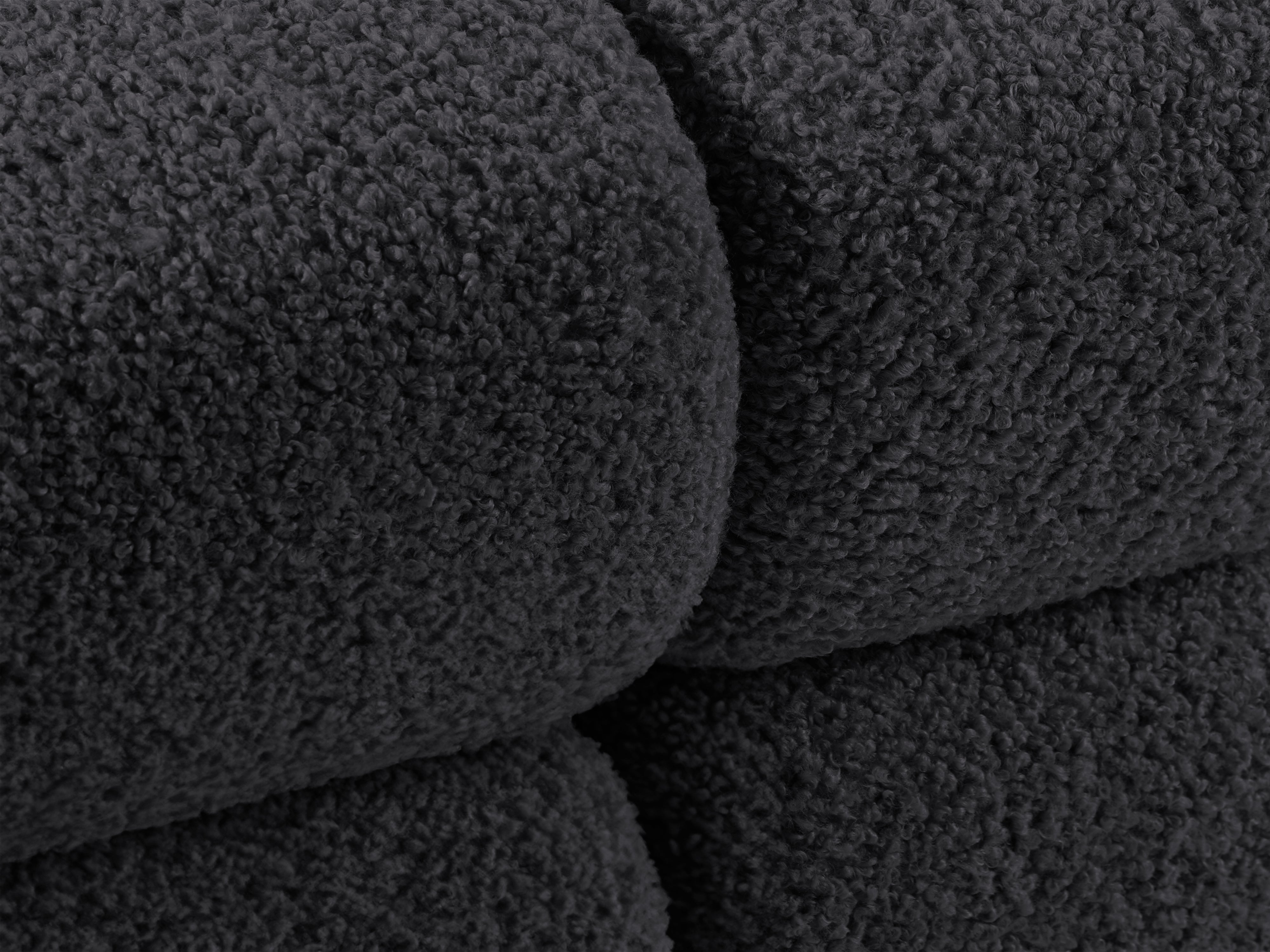 Modulaire bank BELLIS - linker module in grafietkleurige boucle
