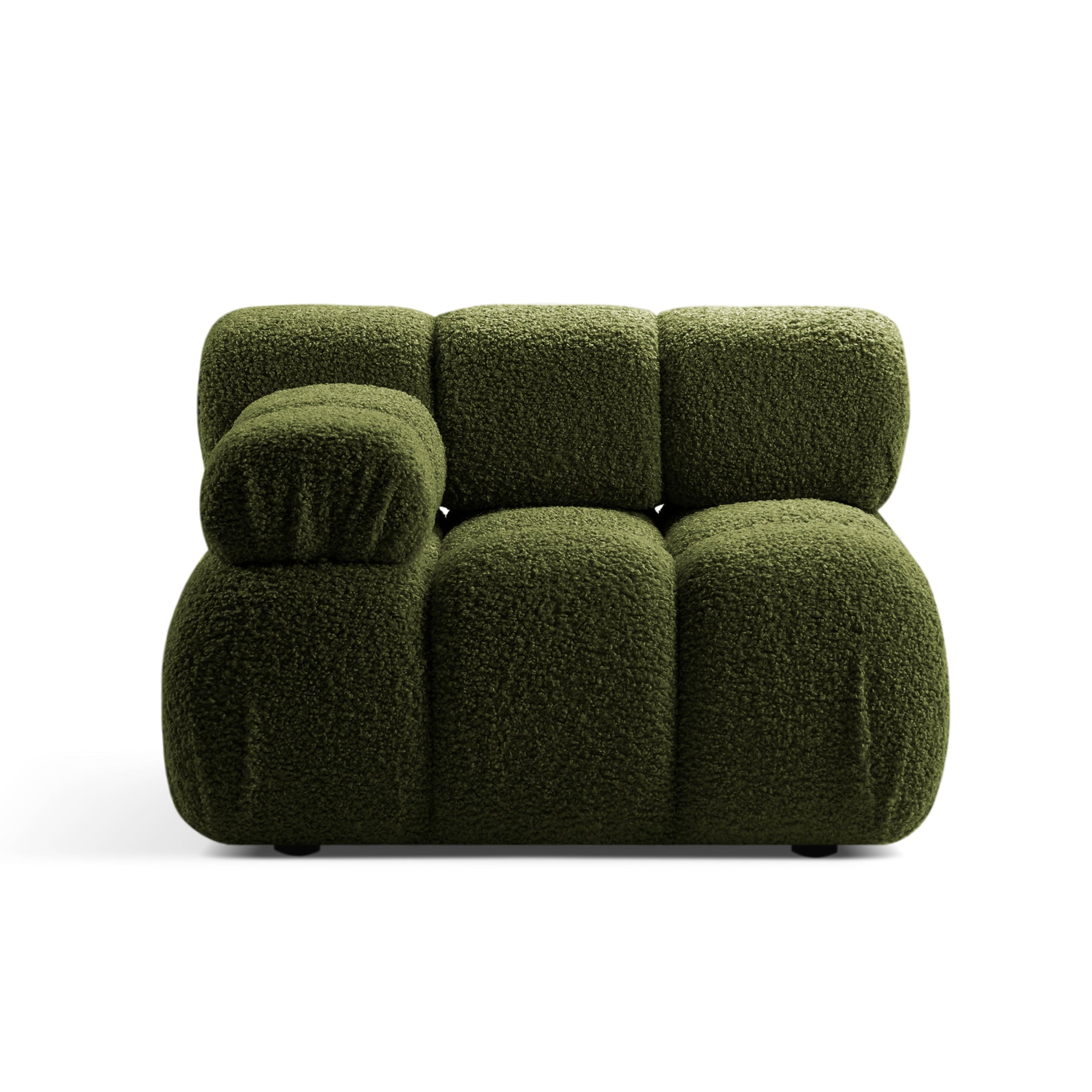 Modulaire bank BELLIS - linker module in groene boucle