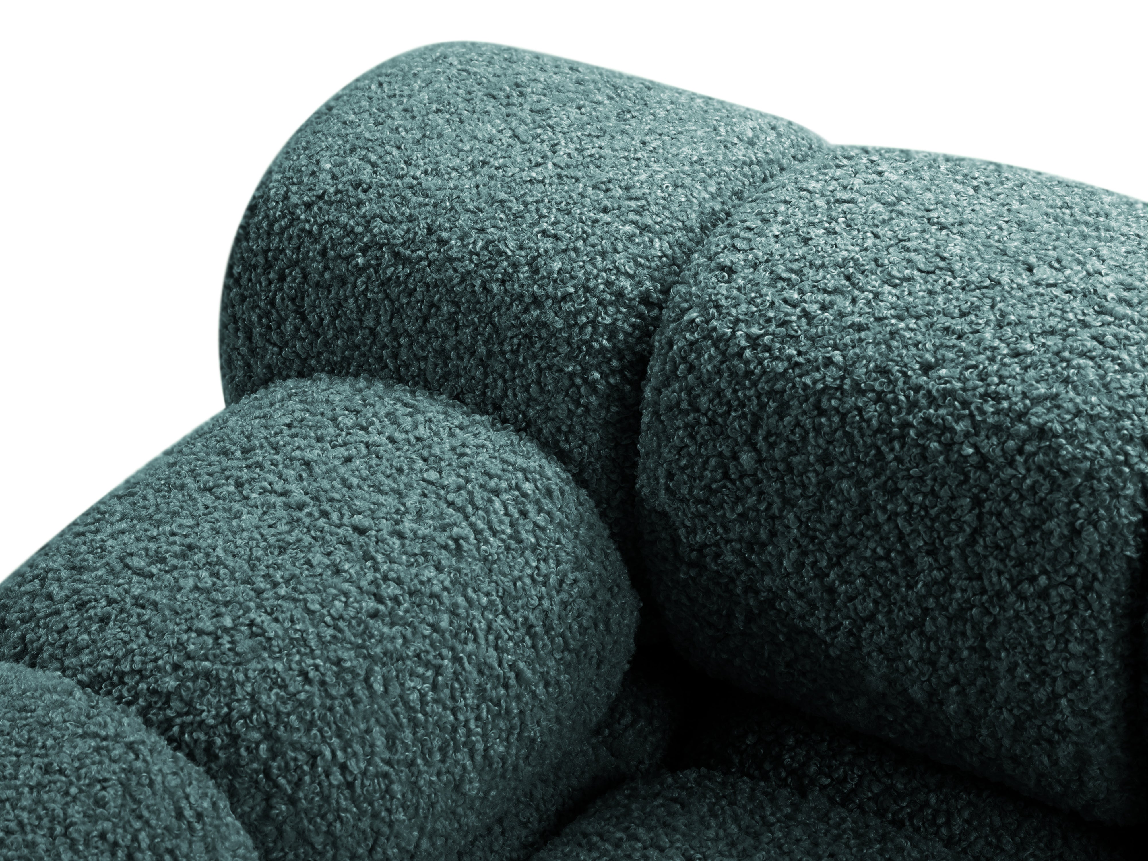 Modulaire bank BELLIS - linker diepe module in petrol boucle