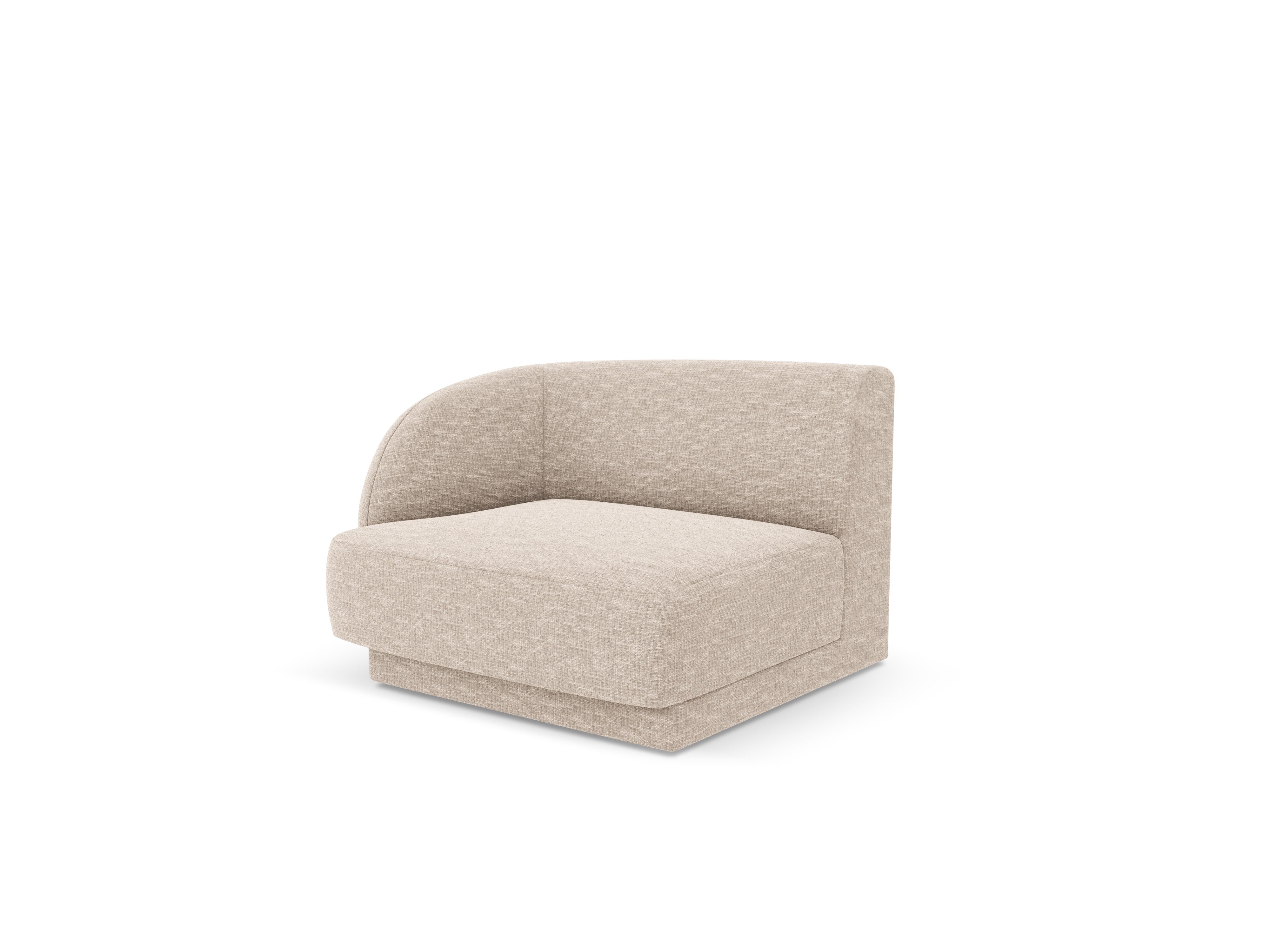 Modular sofa - left module MILEY beige chenille