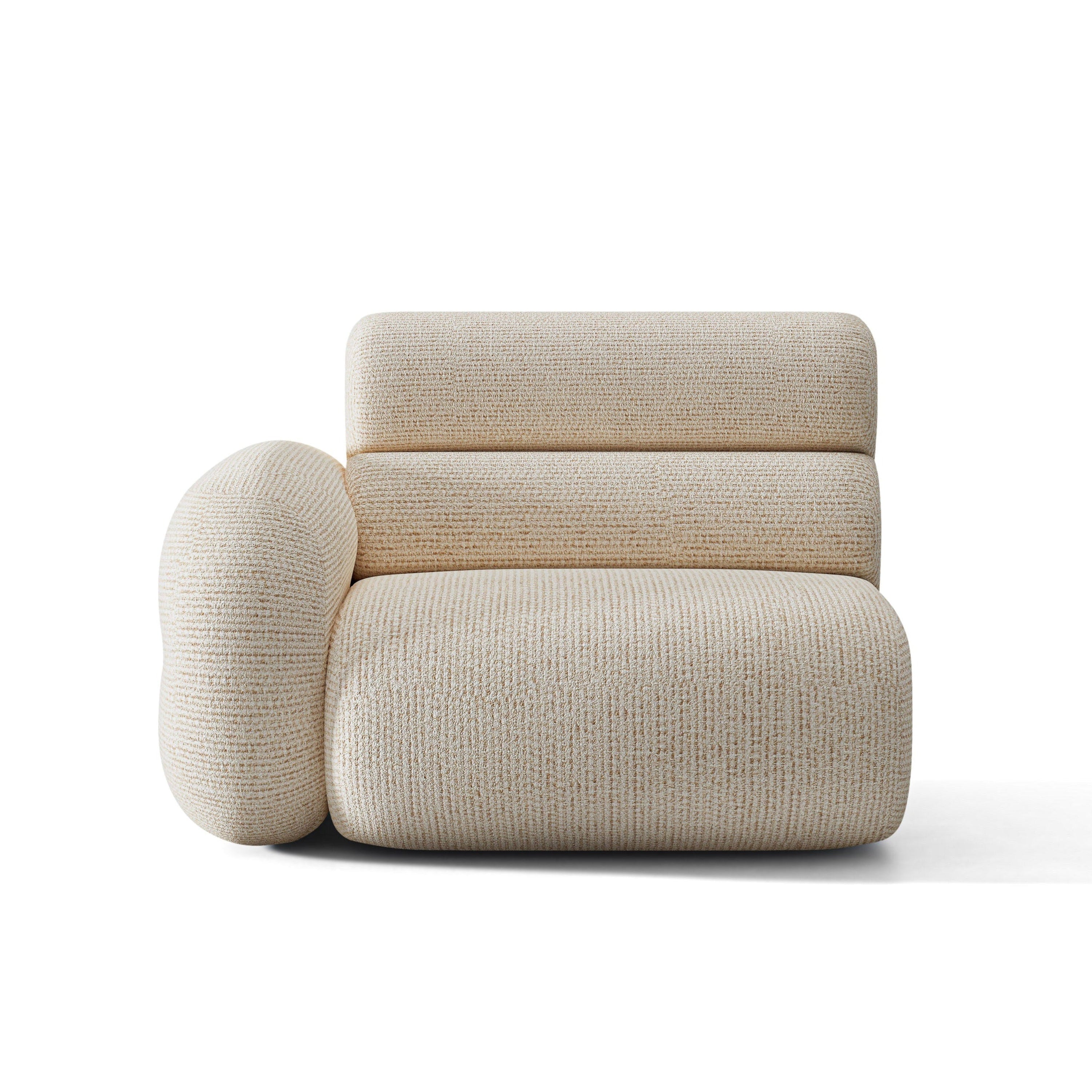 Modulaire NEO-sofa - links beige melange module