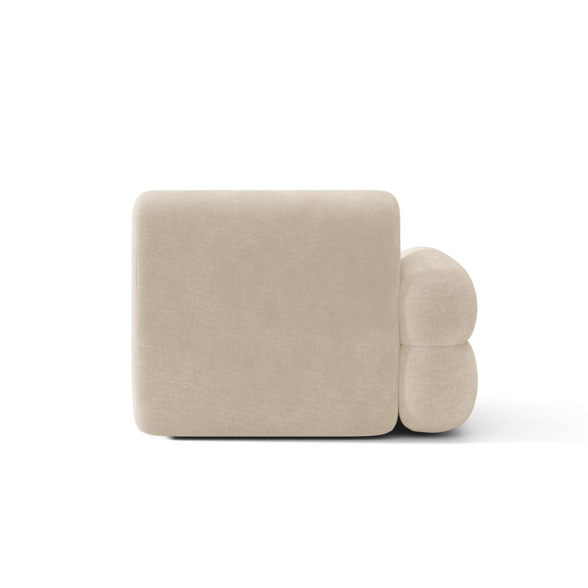 Modulaire bank NEO - linker module in lichtbeige chenille