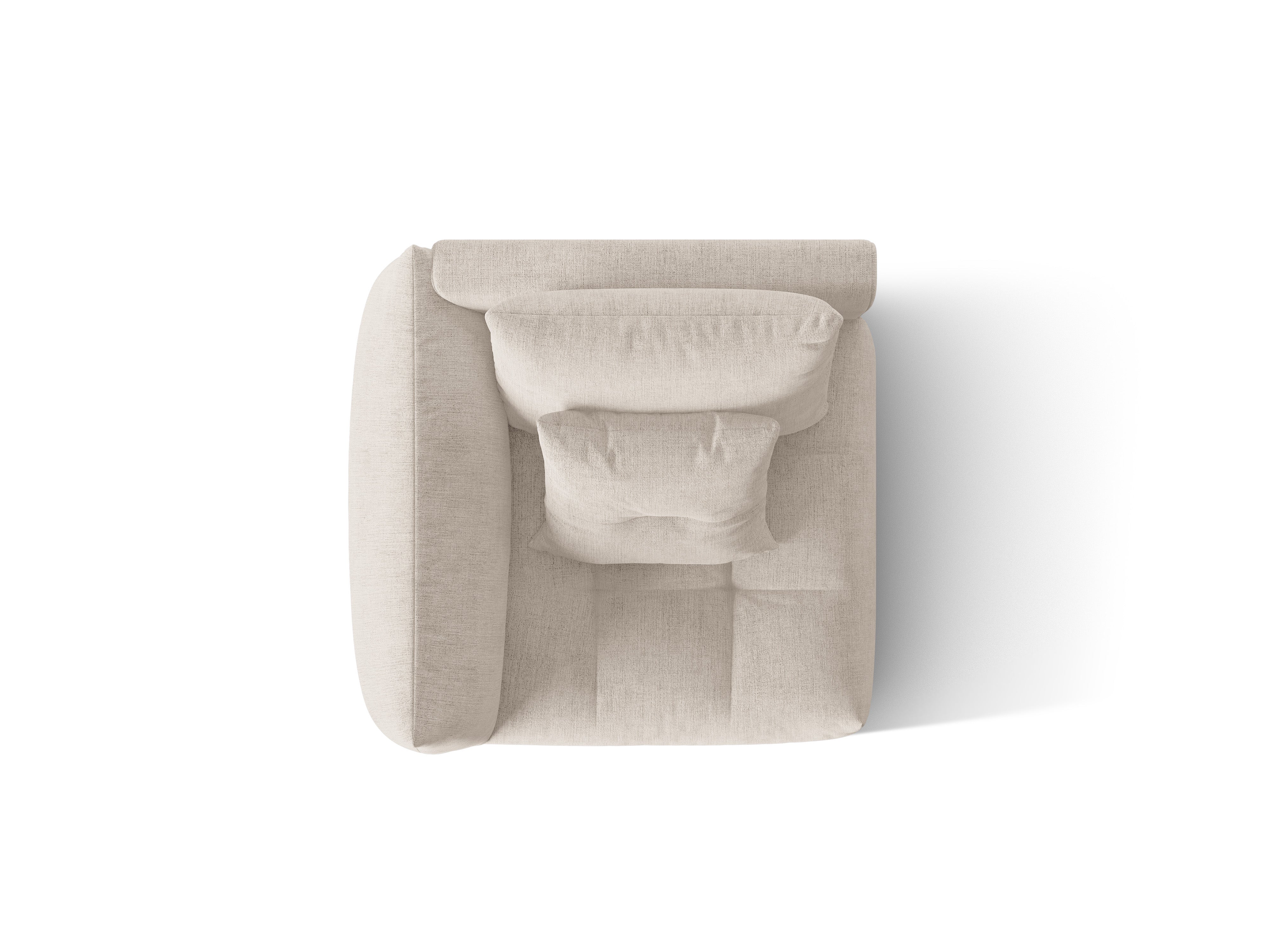 BLOOM modular sofa - left-sided dark beige chenille element