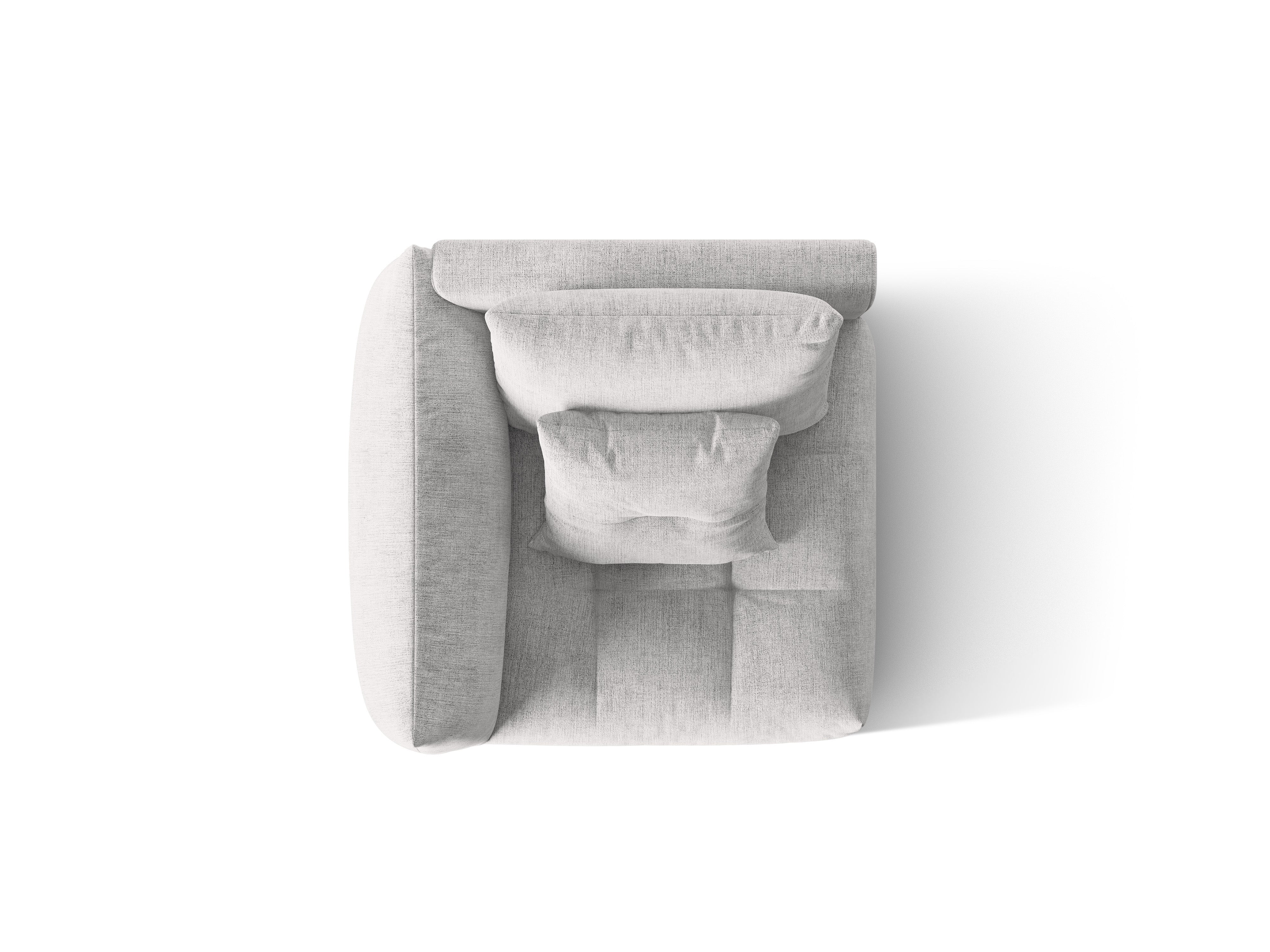 Modulaire bank BLOOM - linker element zilver chenille