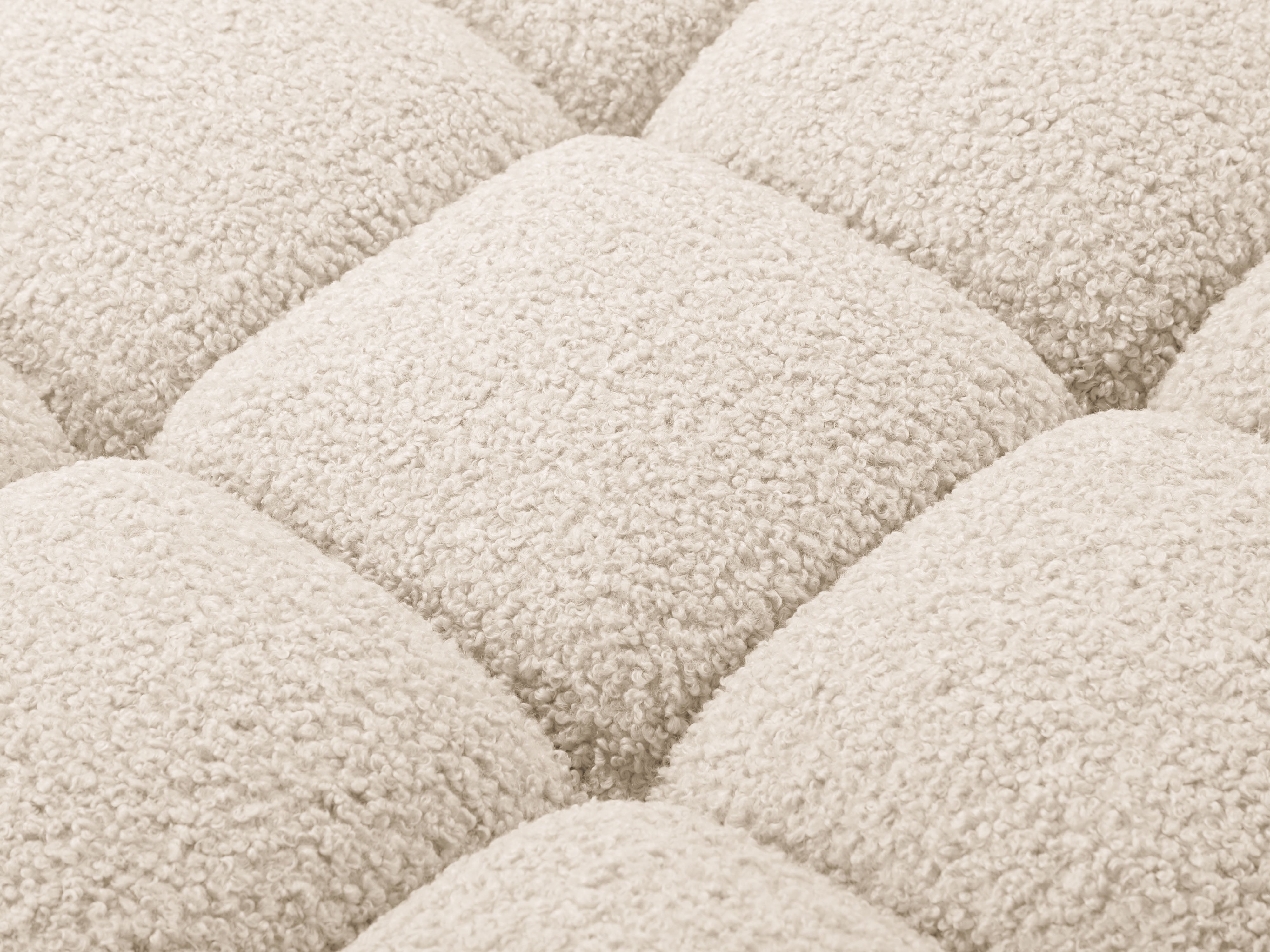 Modulaire bank BELLIS - rechtszijdig module in beige bouclé
